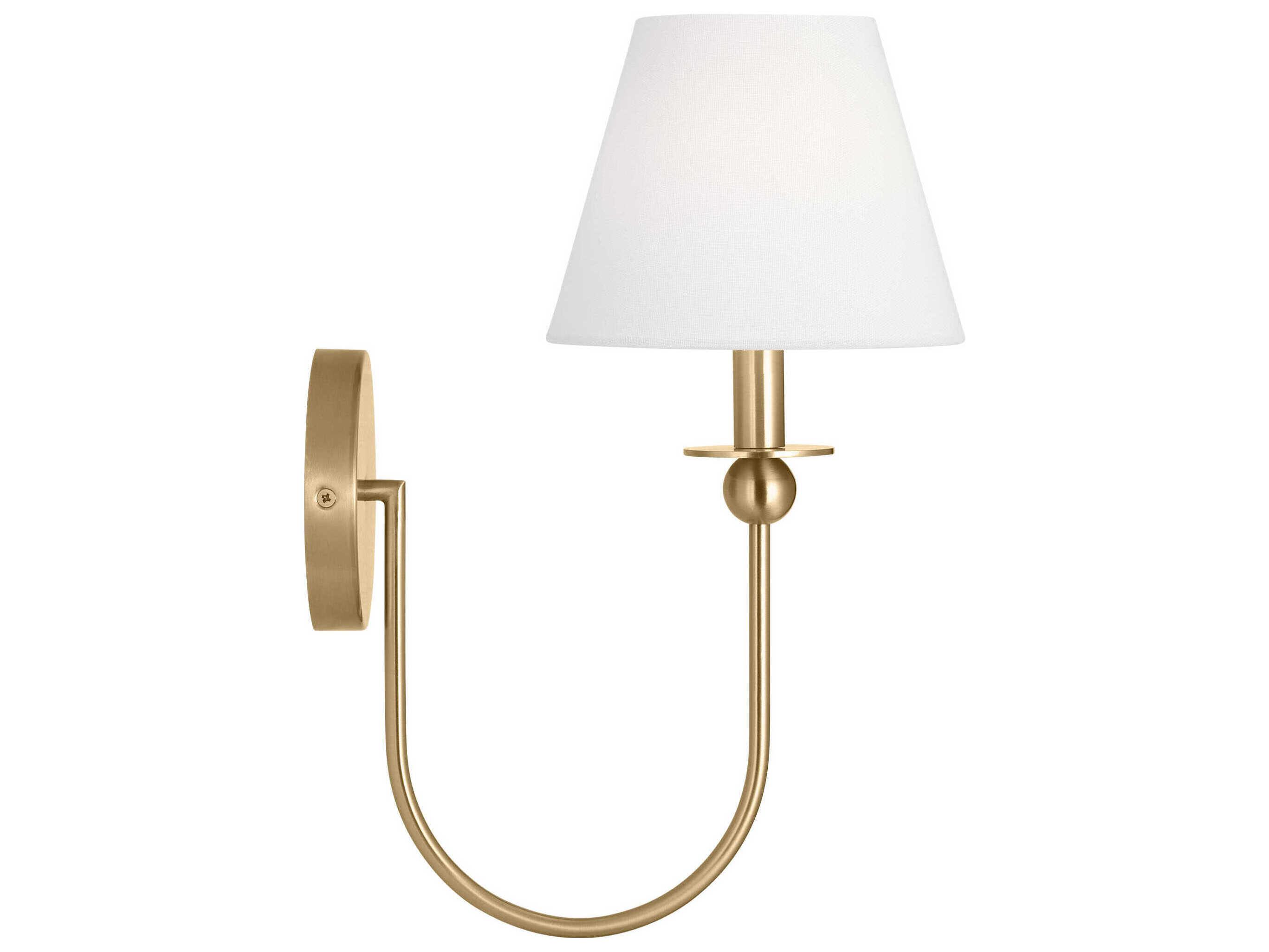 Visual Comfort Studio Elsay 1-Light Satin Brass Wall Sconce