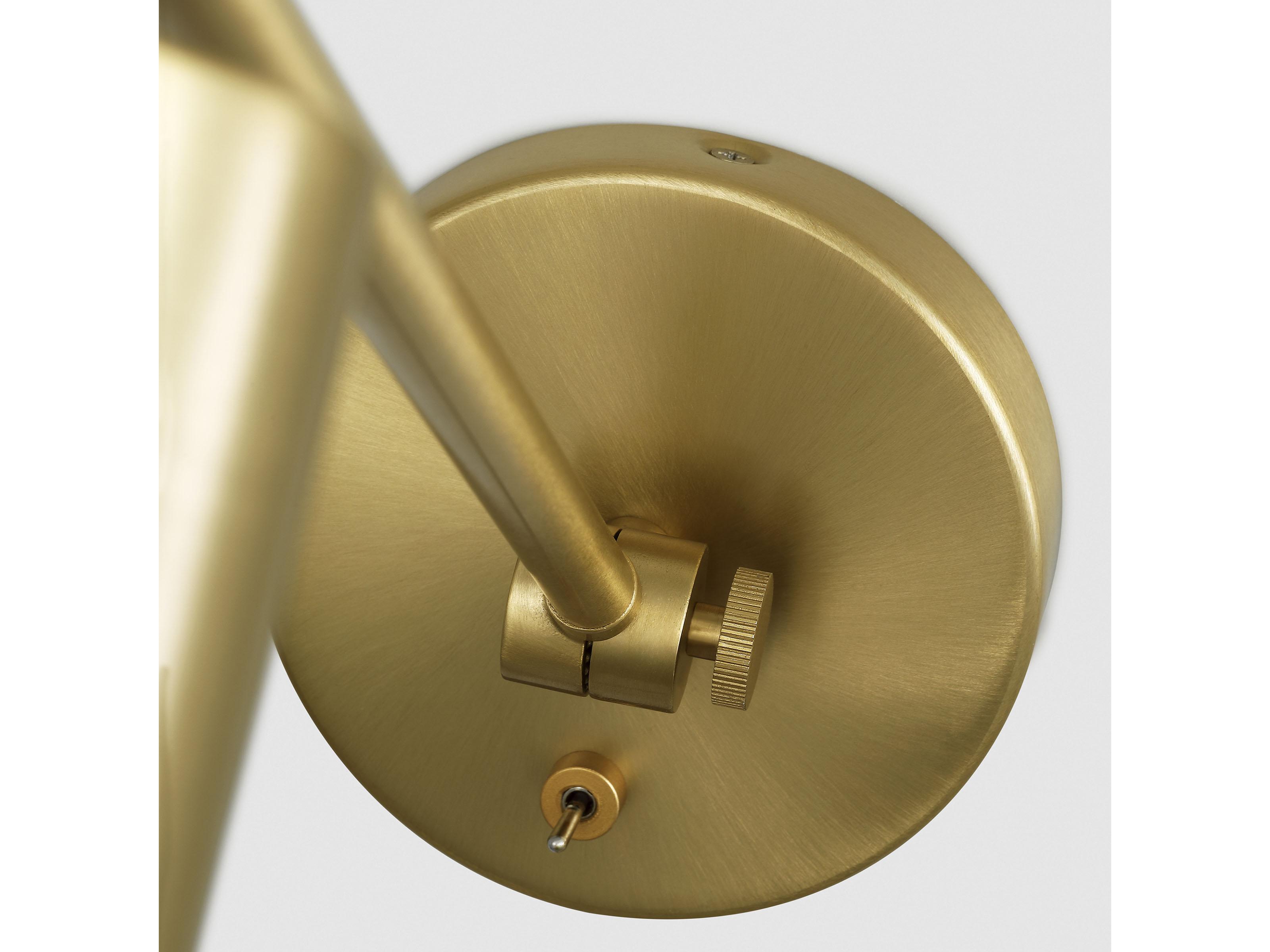 Visual Comfort Studio Frasar 1-Light Satin Brass Swing Wall Sconce