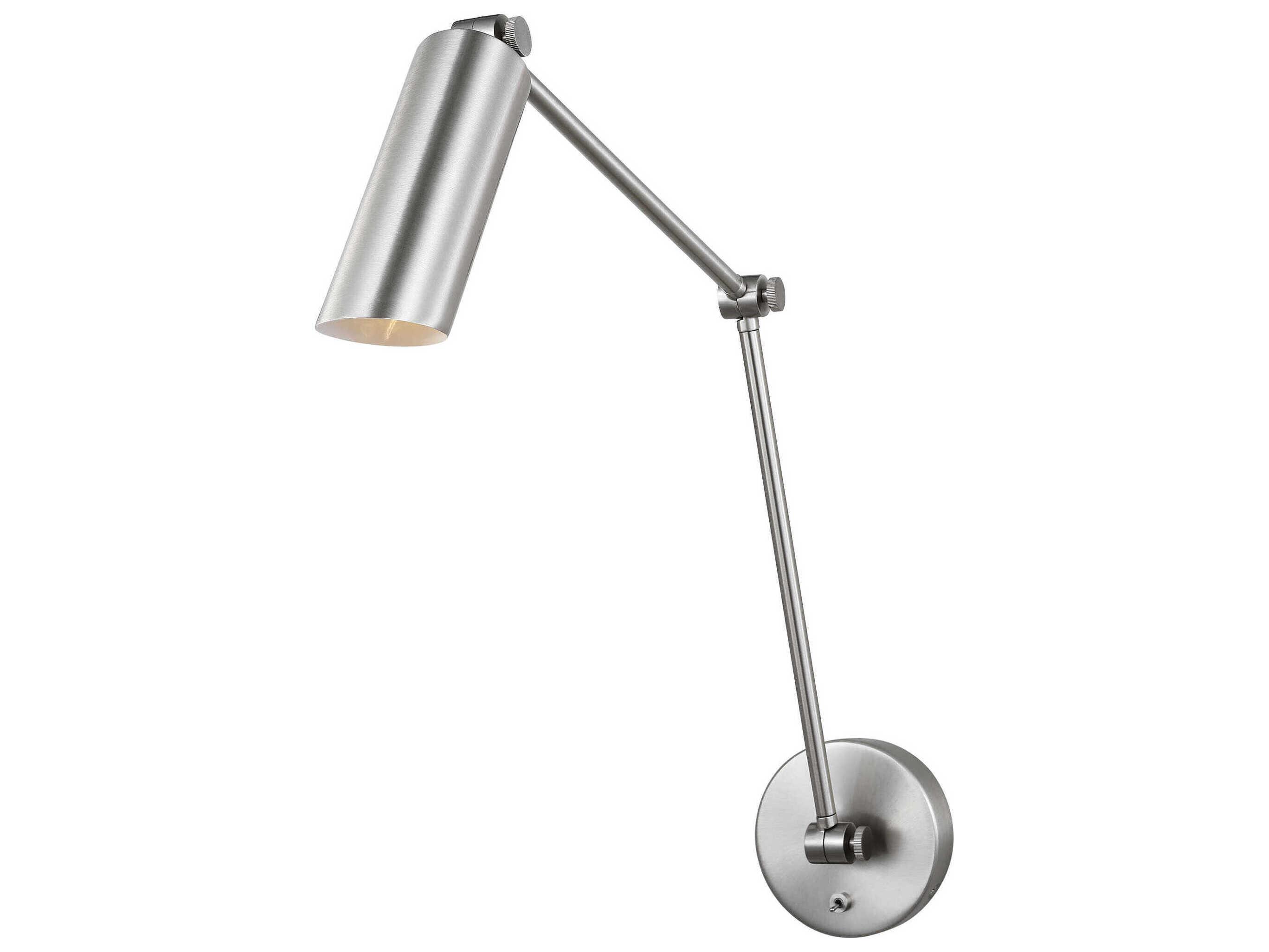 Visual Comfort Studio Frasar 1-Light Brushed Nickel Swing Wall Sconce