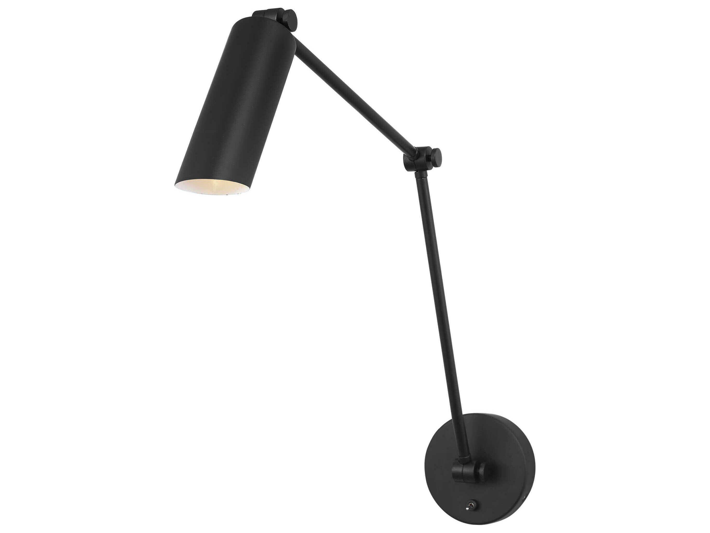 Visual Comfort Studio Frasar 1-Light Midnight Black Swing Wall Sconce
