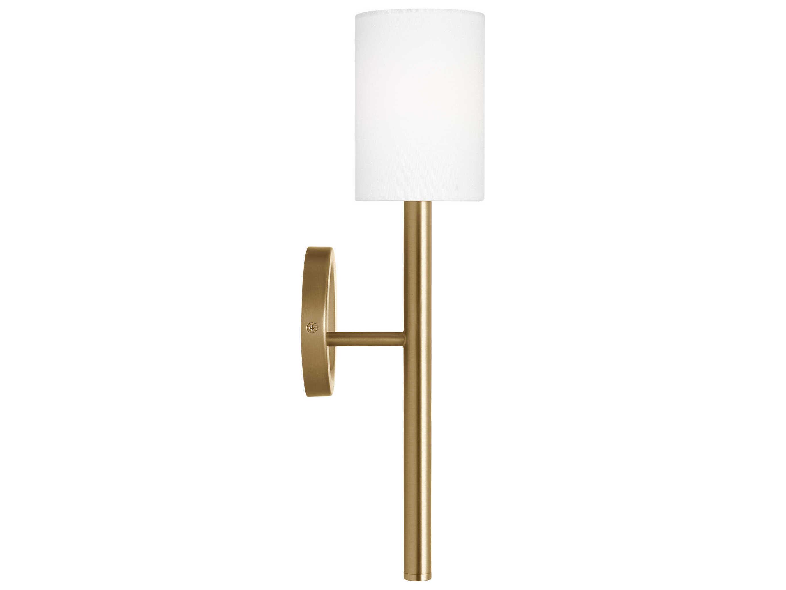 Visual Comfort Studio Egmont 1-Light Satin Brass Wall Sconce