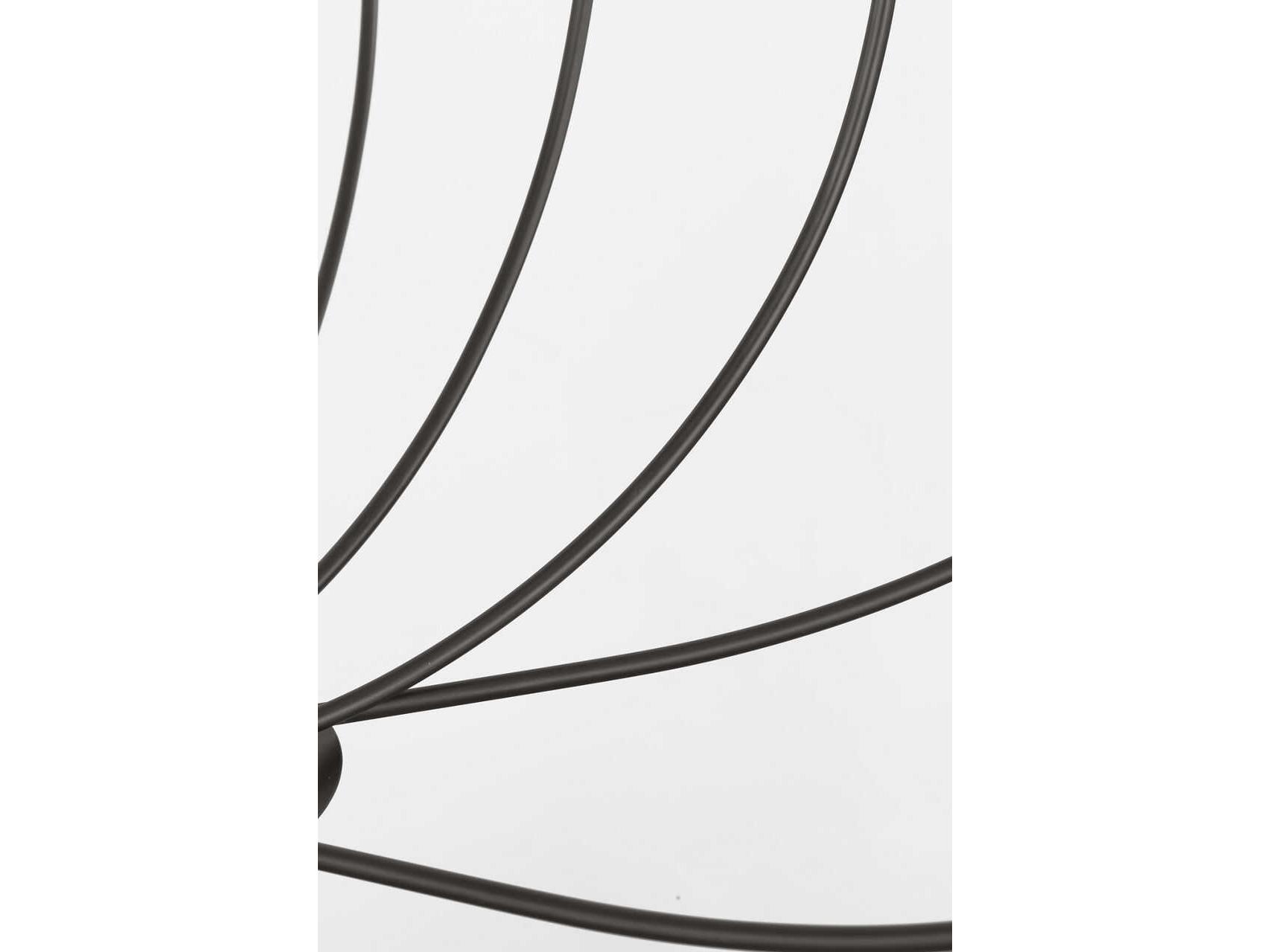 Visual Comfort Studio Lois 12-Light Aged Iron Black Chandelier