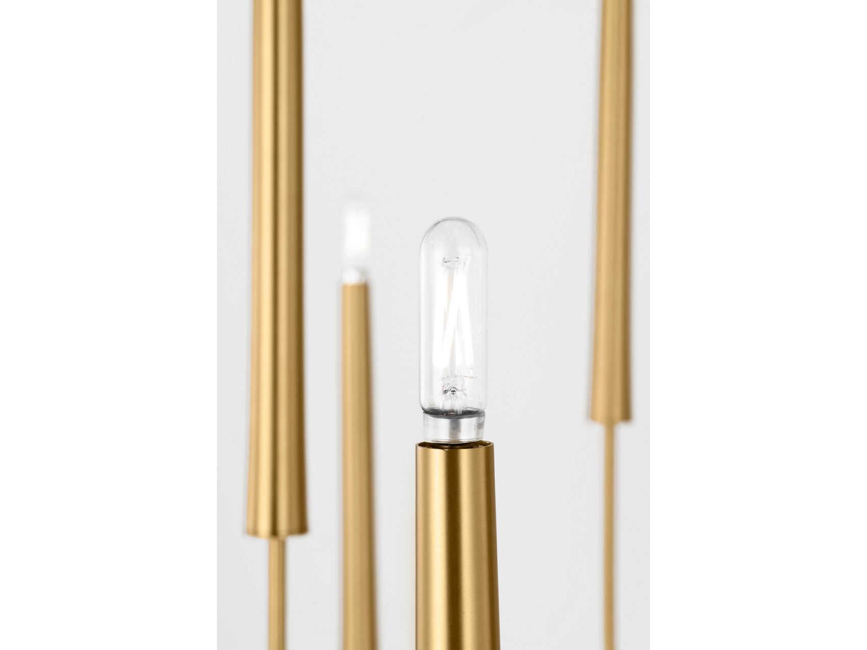 Visual Comfort Studio Lois 12-Light Burnished Brass Chandelier