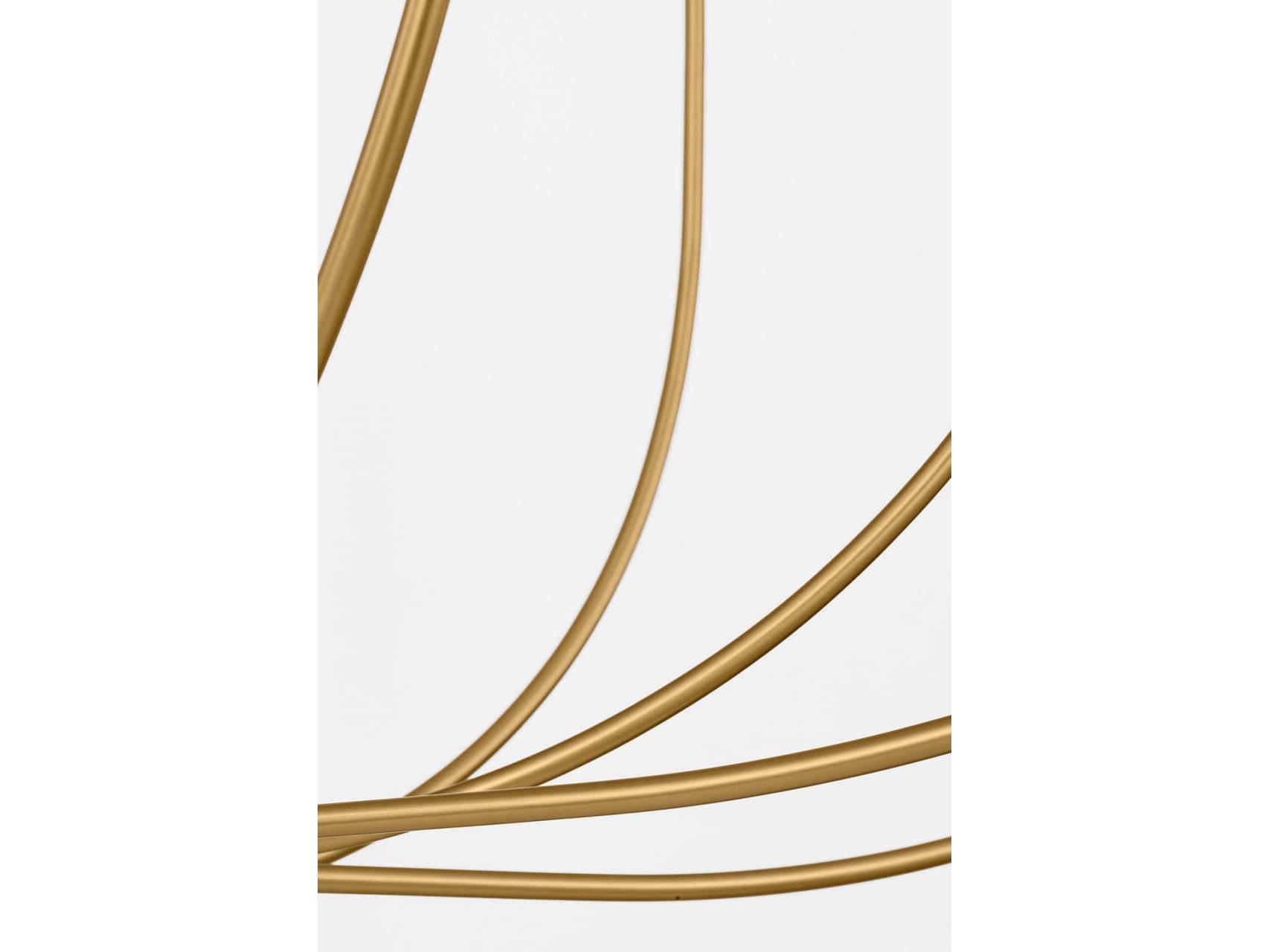 Visual Comfort Studio Lois 12-Light Burnished Brass Chandelier