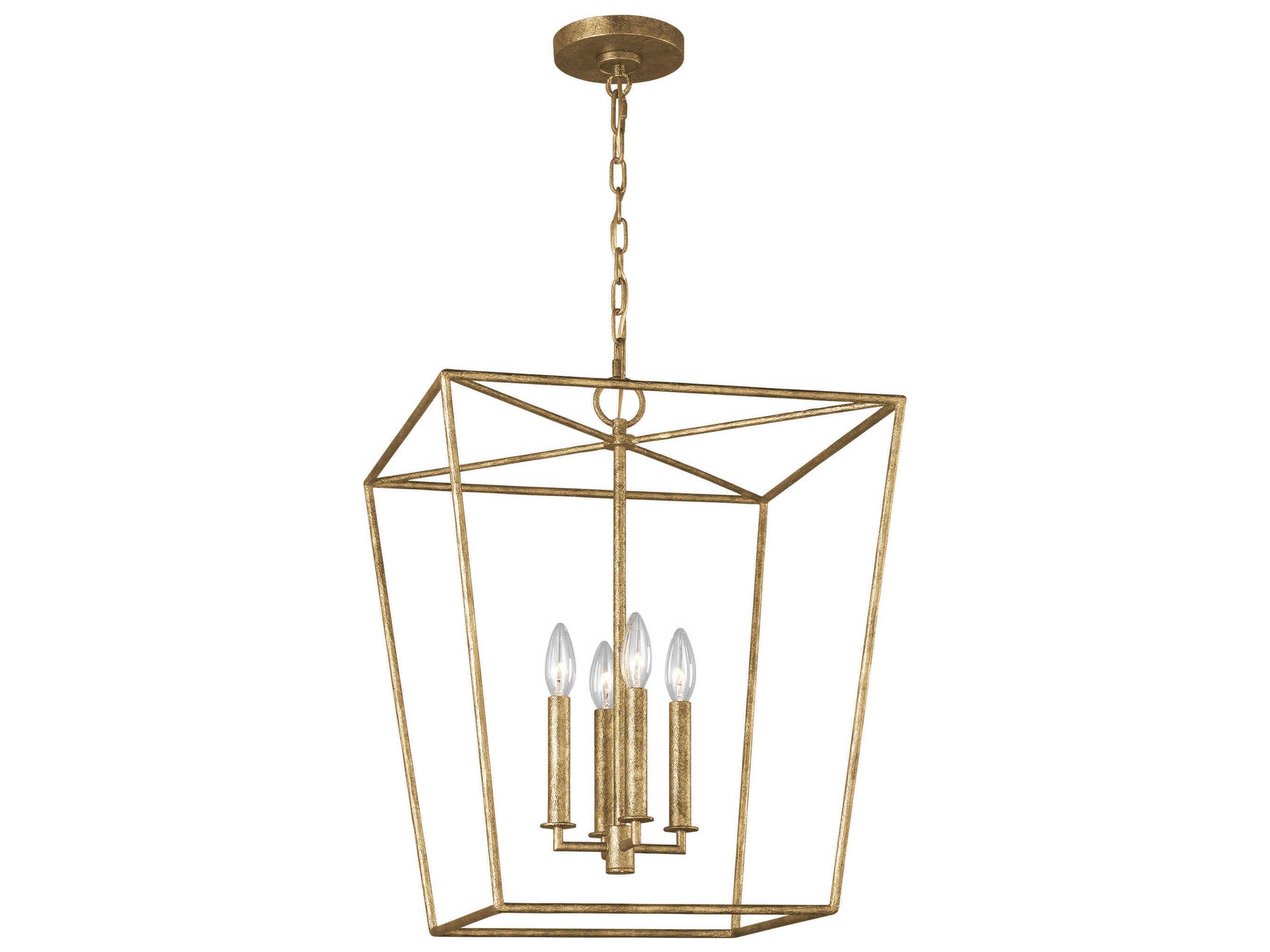 Visual Comfort Studio Viota 4-Light Casted Gild Gold Pendant