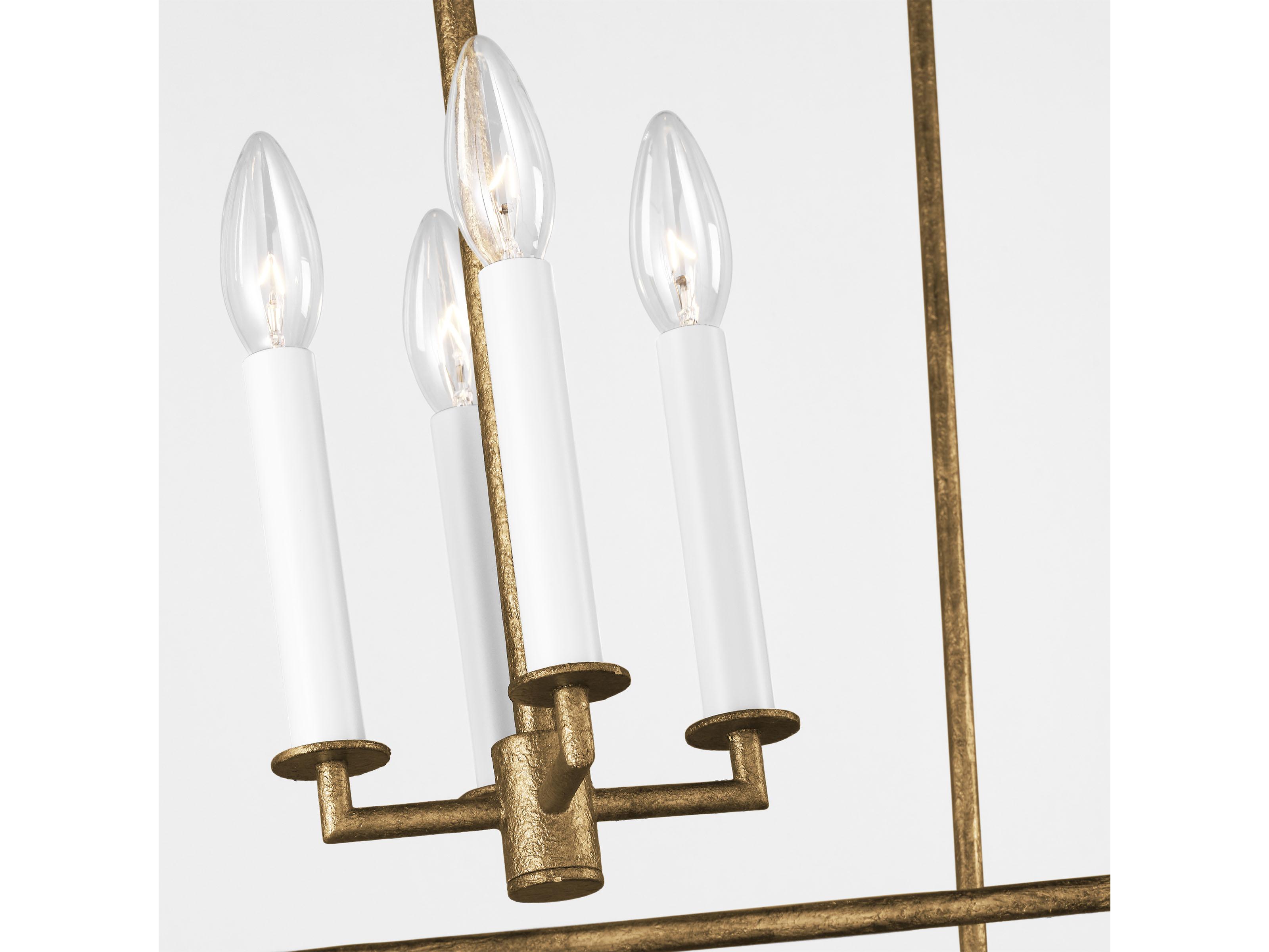 Visual Comfort Studio Viota 4-Light Casted Gild Gold Pendant