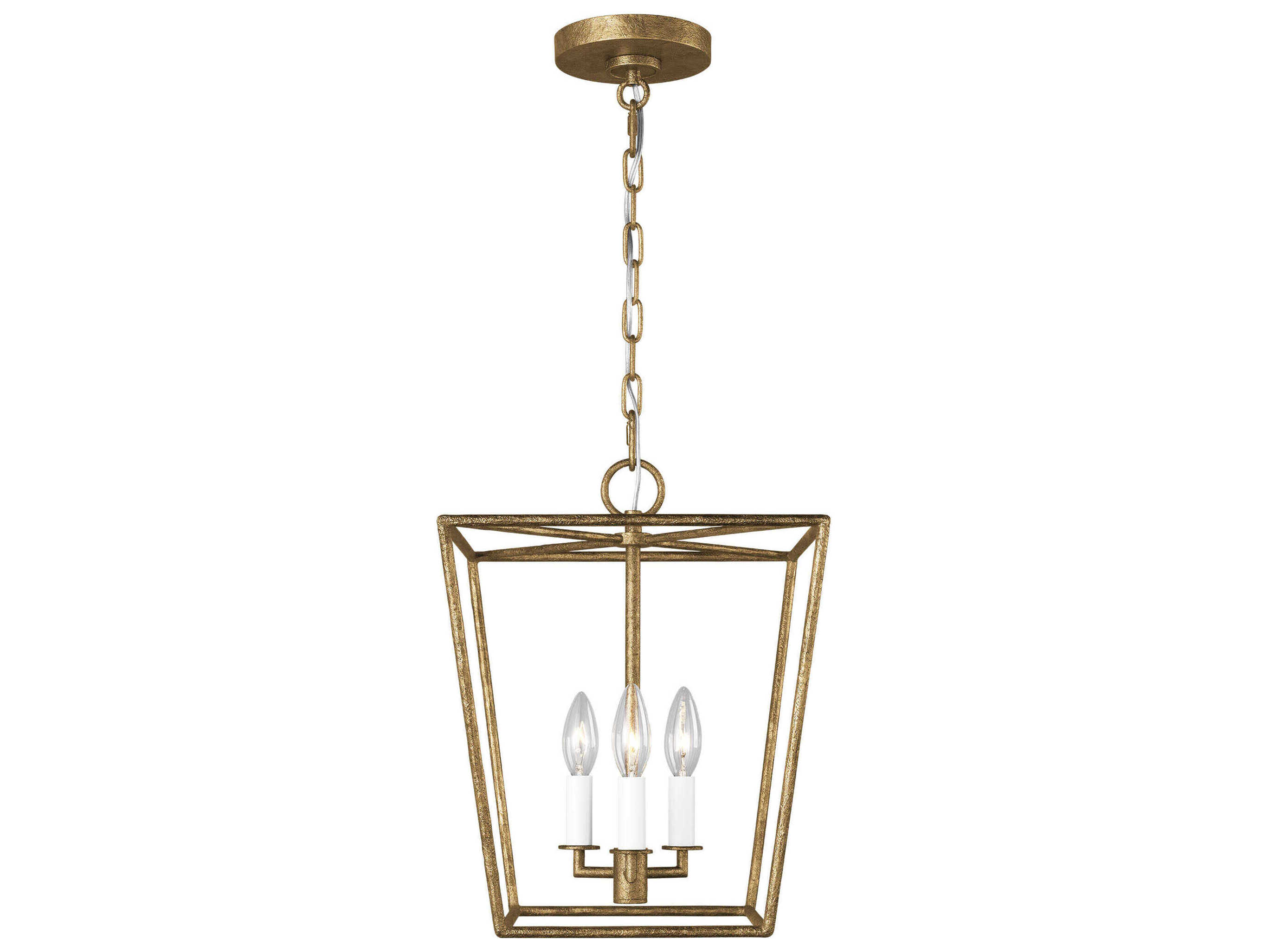 Visual Comfort Studio Viota 3-Light Casted Gild Gold Mini Pendant