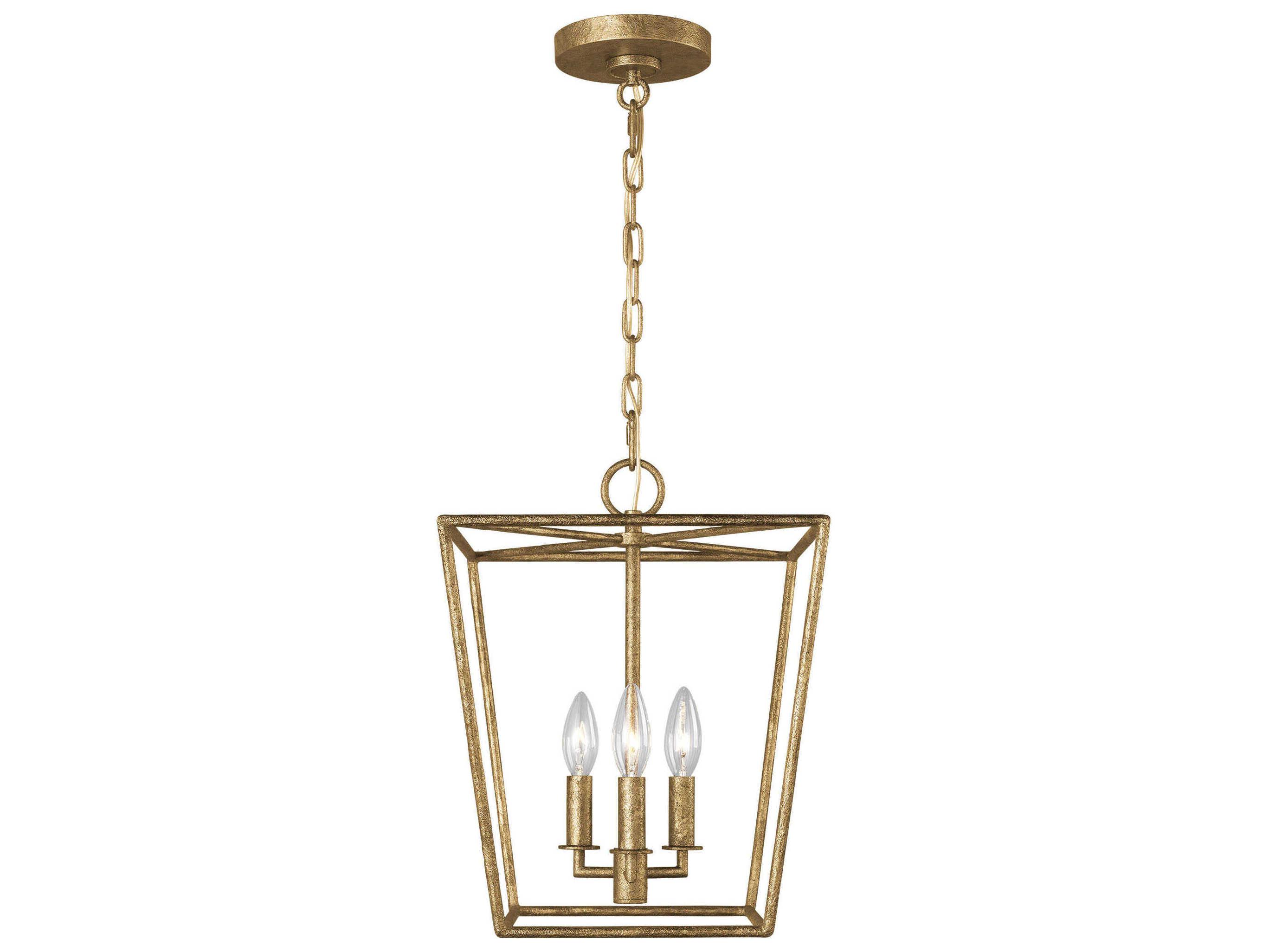 Visual Comfort Studio Viota 3-Light Casted Gild Gold Mini Pendant
