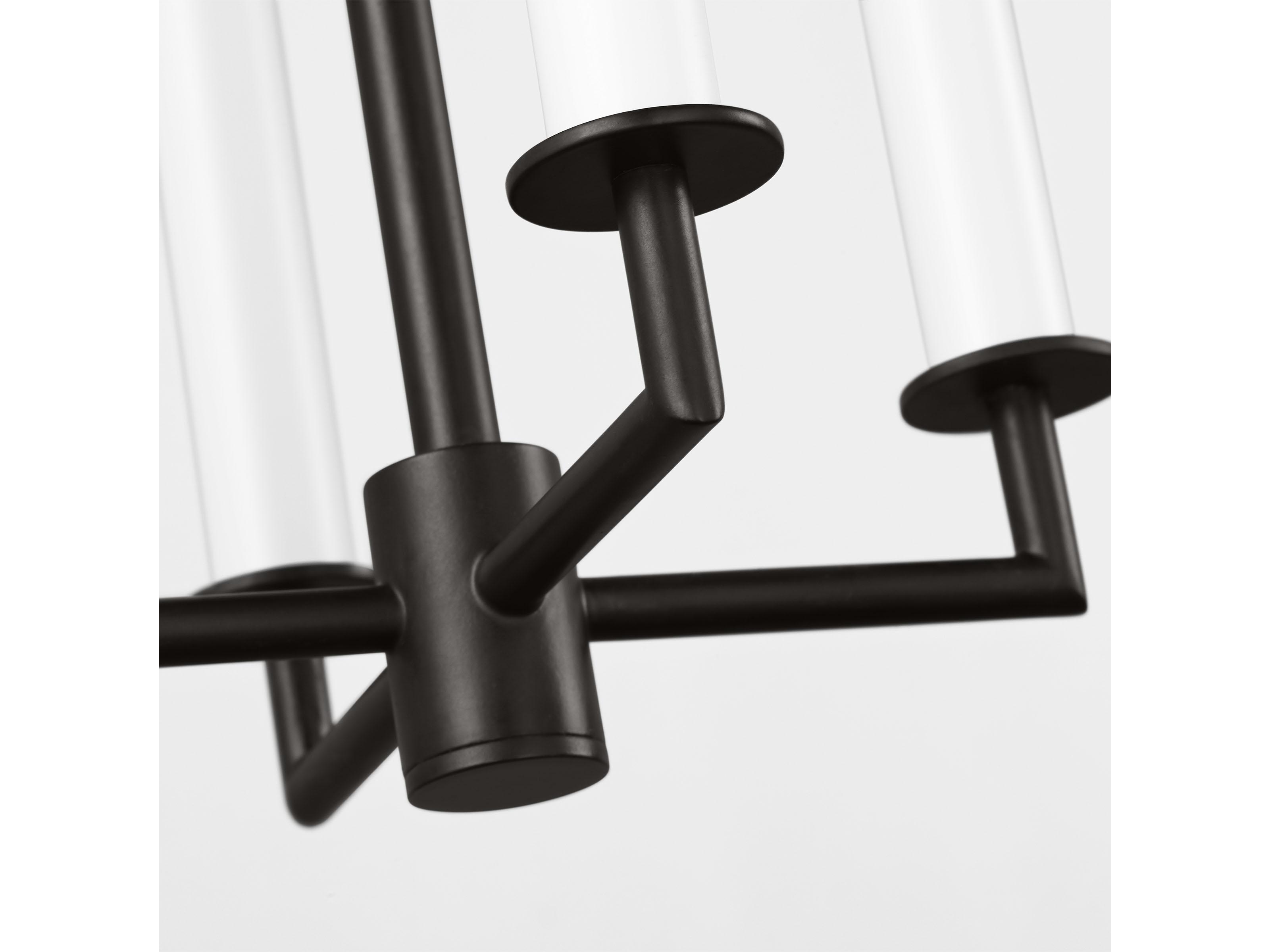 Visual Comfort Studio Viota 4-Light Aged Iron Black Pendant