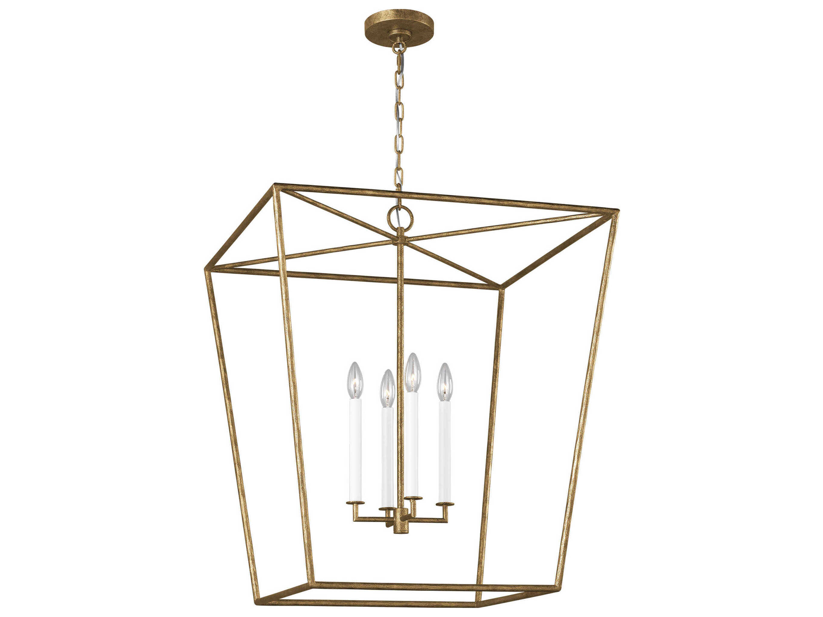 Visual Comfort Studio Viota 4-Light Casted Gild Gold Pendant