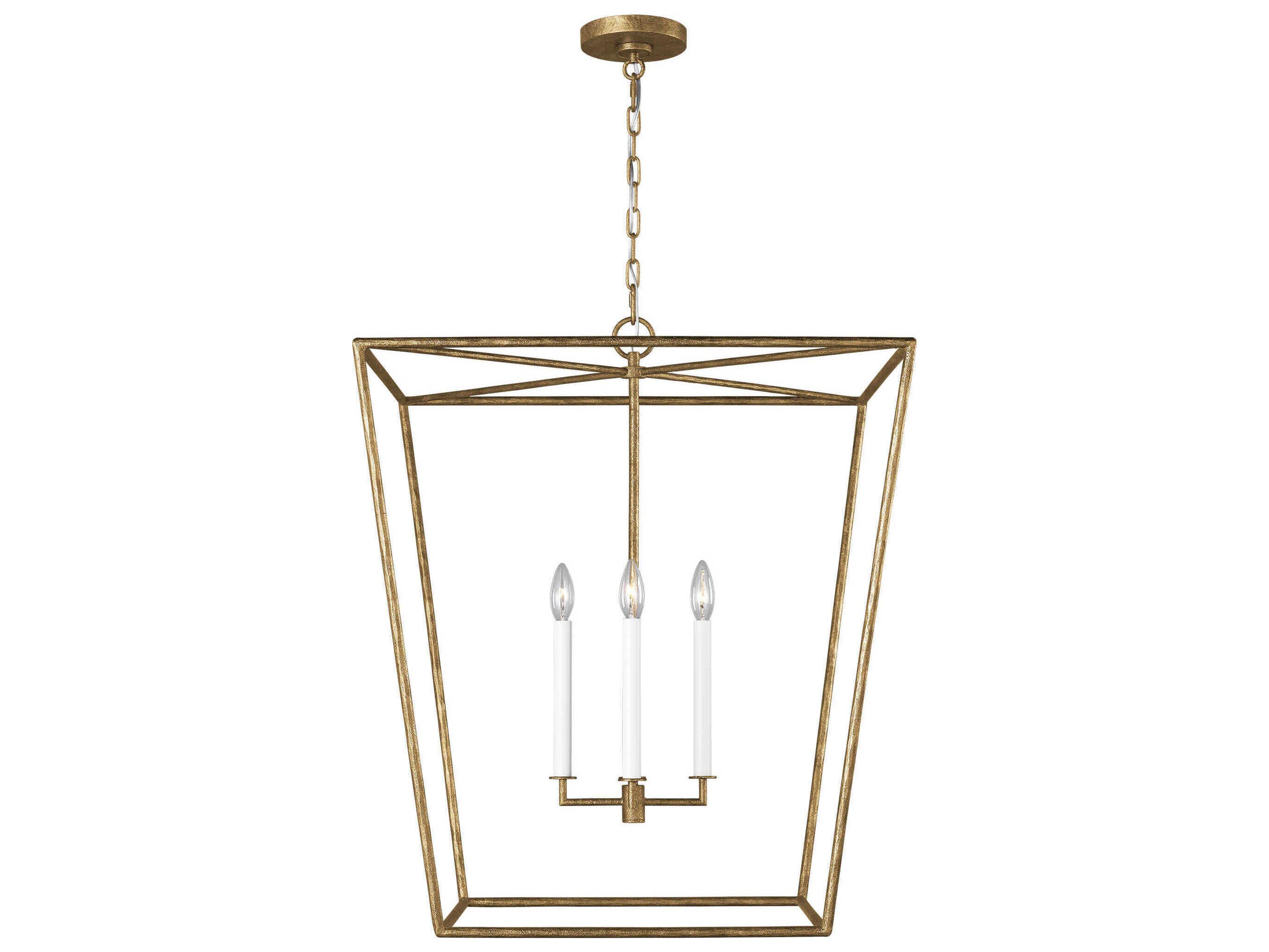 Visual Comfort Studio Viota 4-Light Casted Gild Gold Pendant