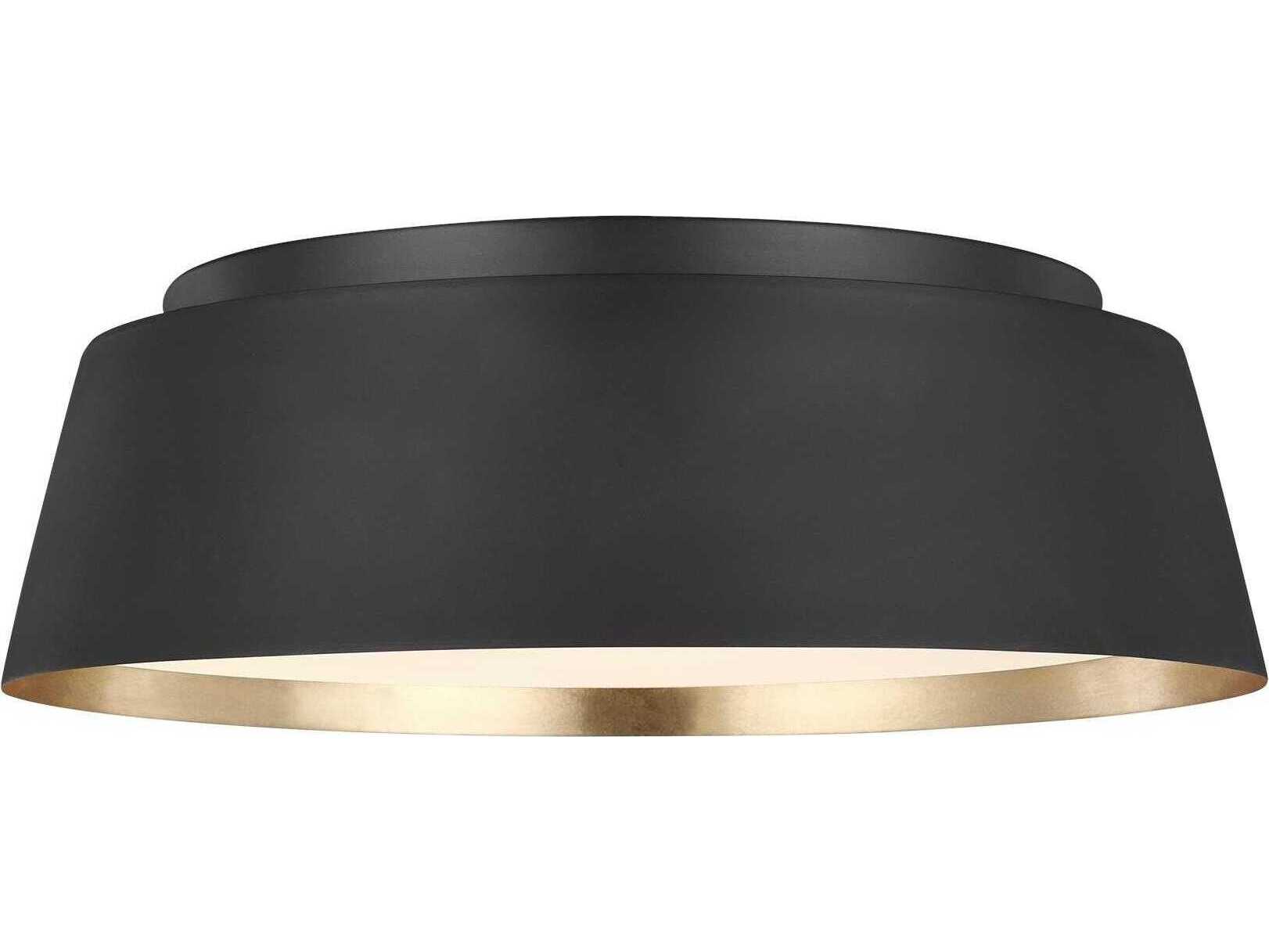 Visual Comfort Studio Asher 3-Light Midnight Black Flush Mount