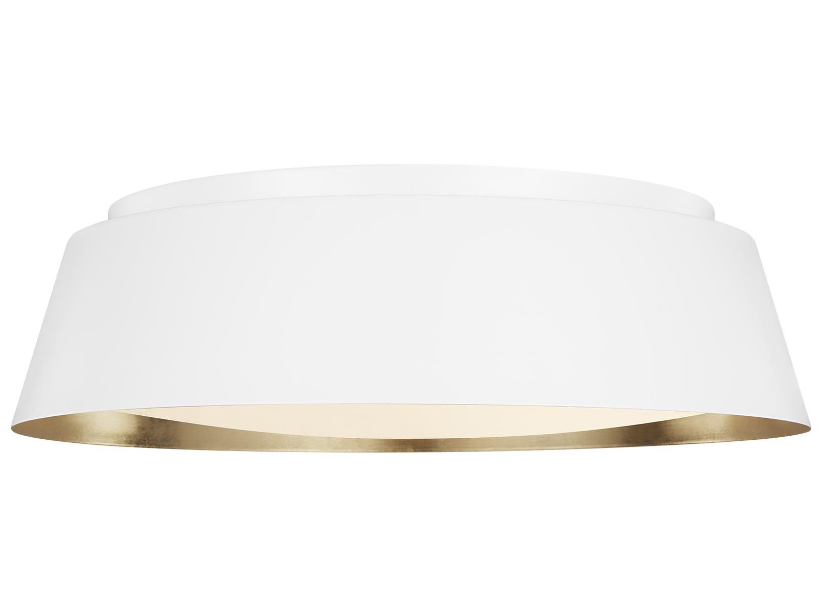 Visual Comfort Studio Asher 4-Light Matte White Flush Mount