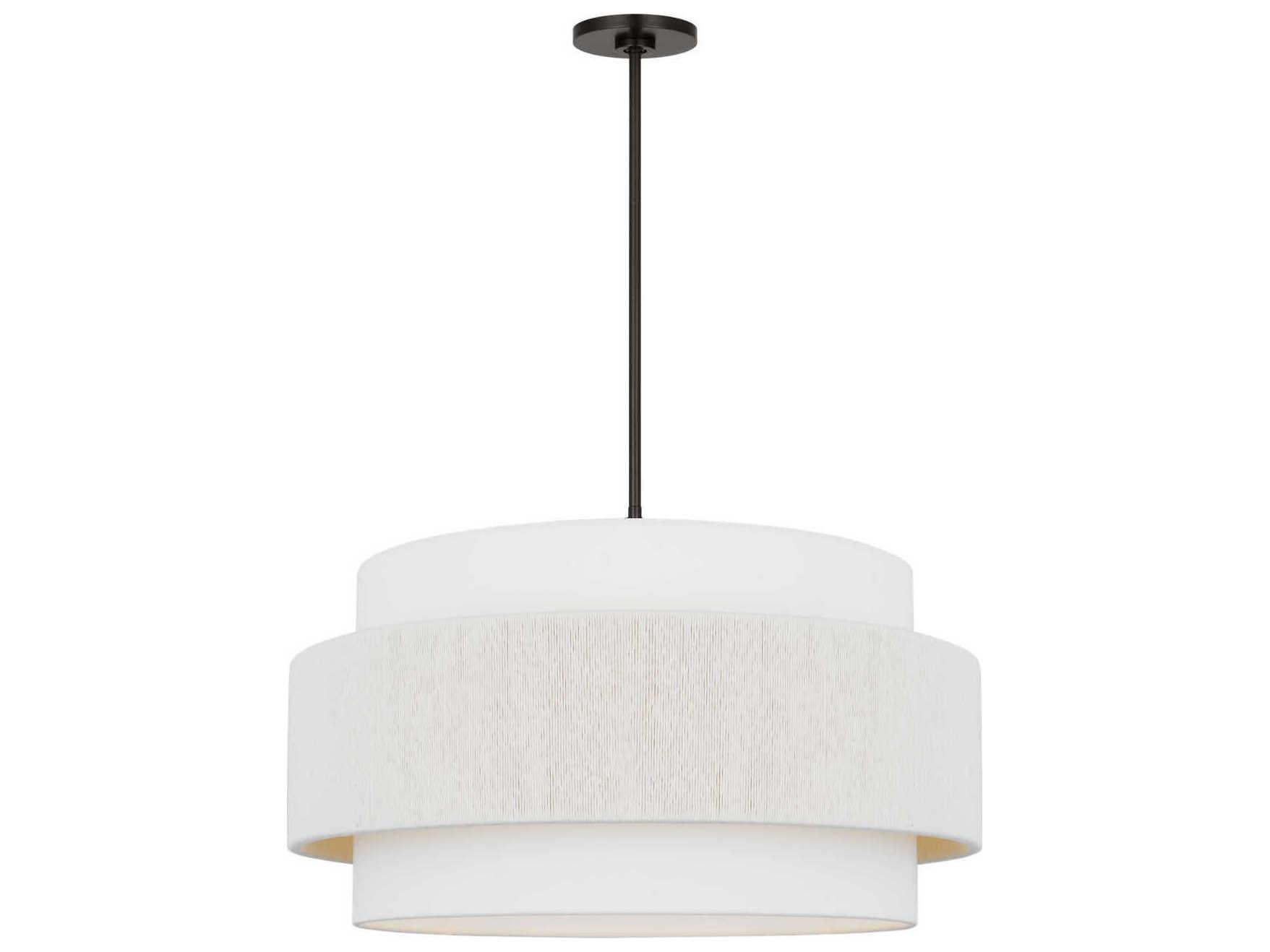 Visual Comfort Studio Belaro 4-Light Aged Iron Black Pendant