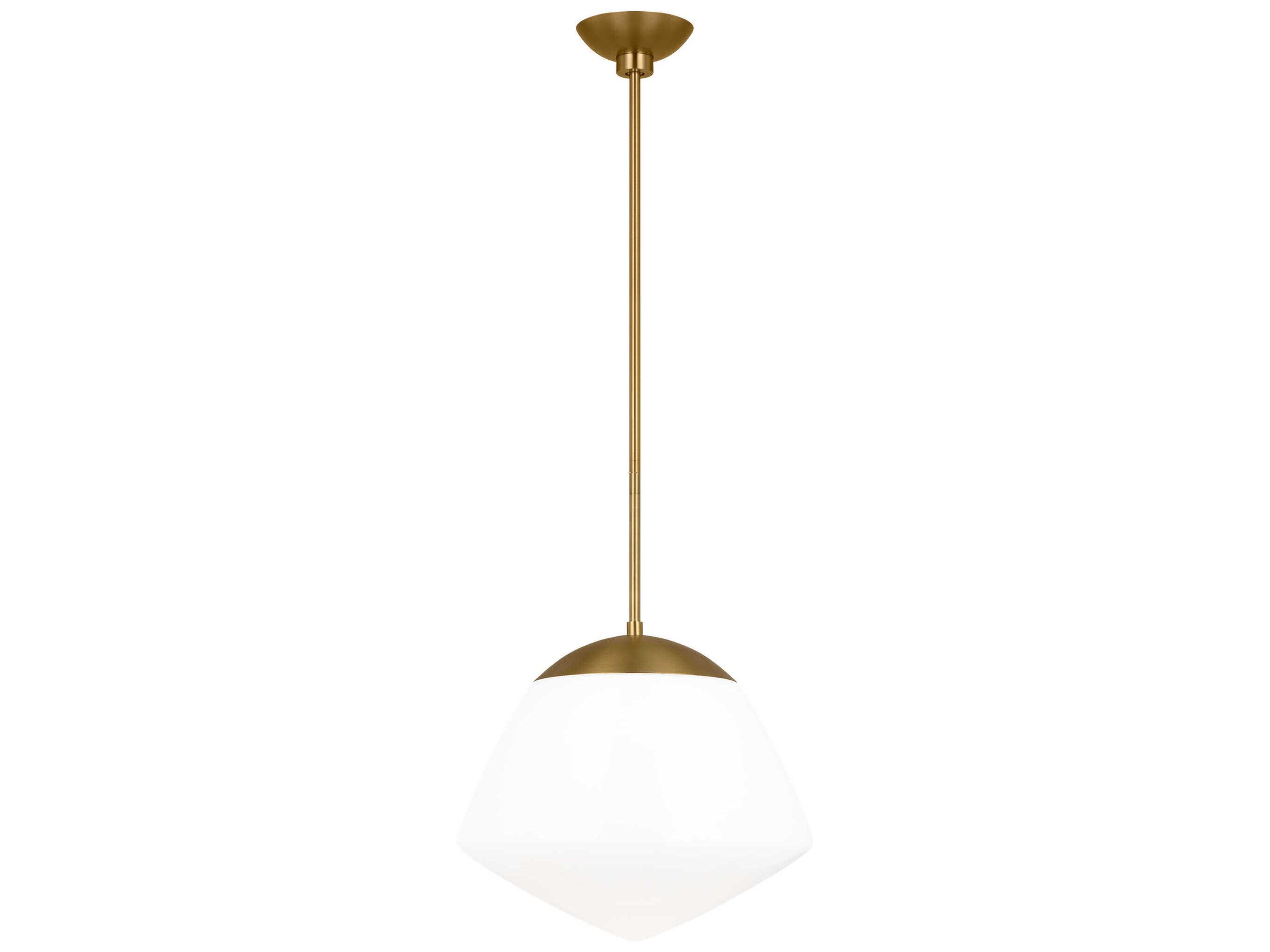 Visual Comfort Studio Milne 1-Light Burnished Brass Mini Pendant