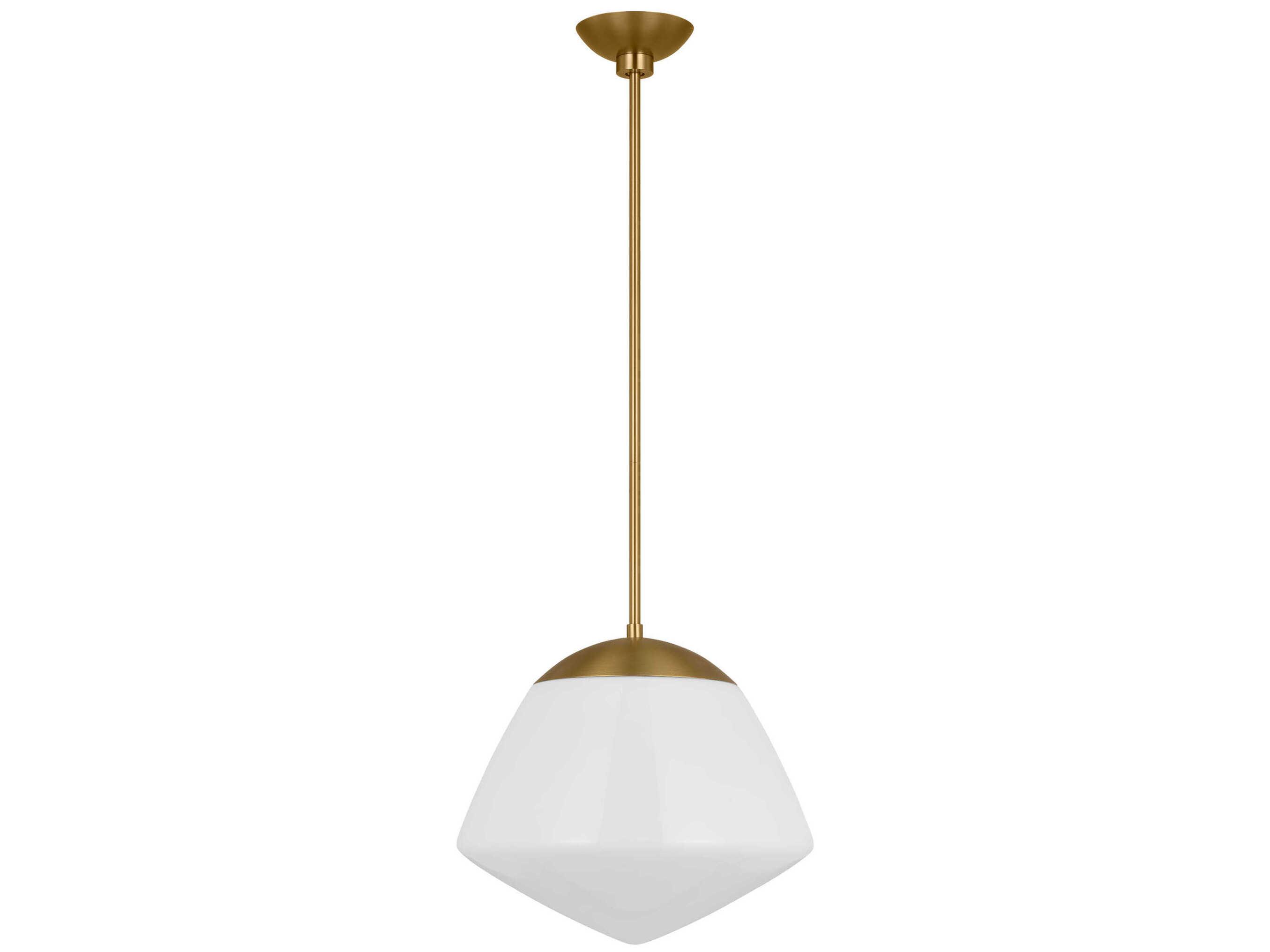 Visual Comfort Studio Milne 1-Light Burnished Brass Mini Pendant
