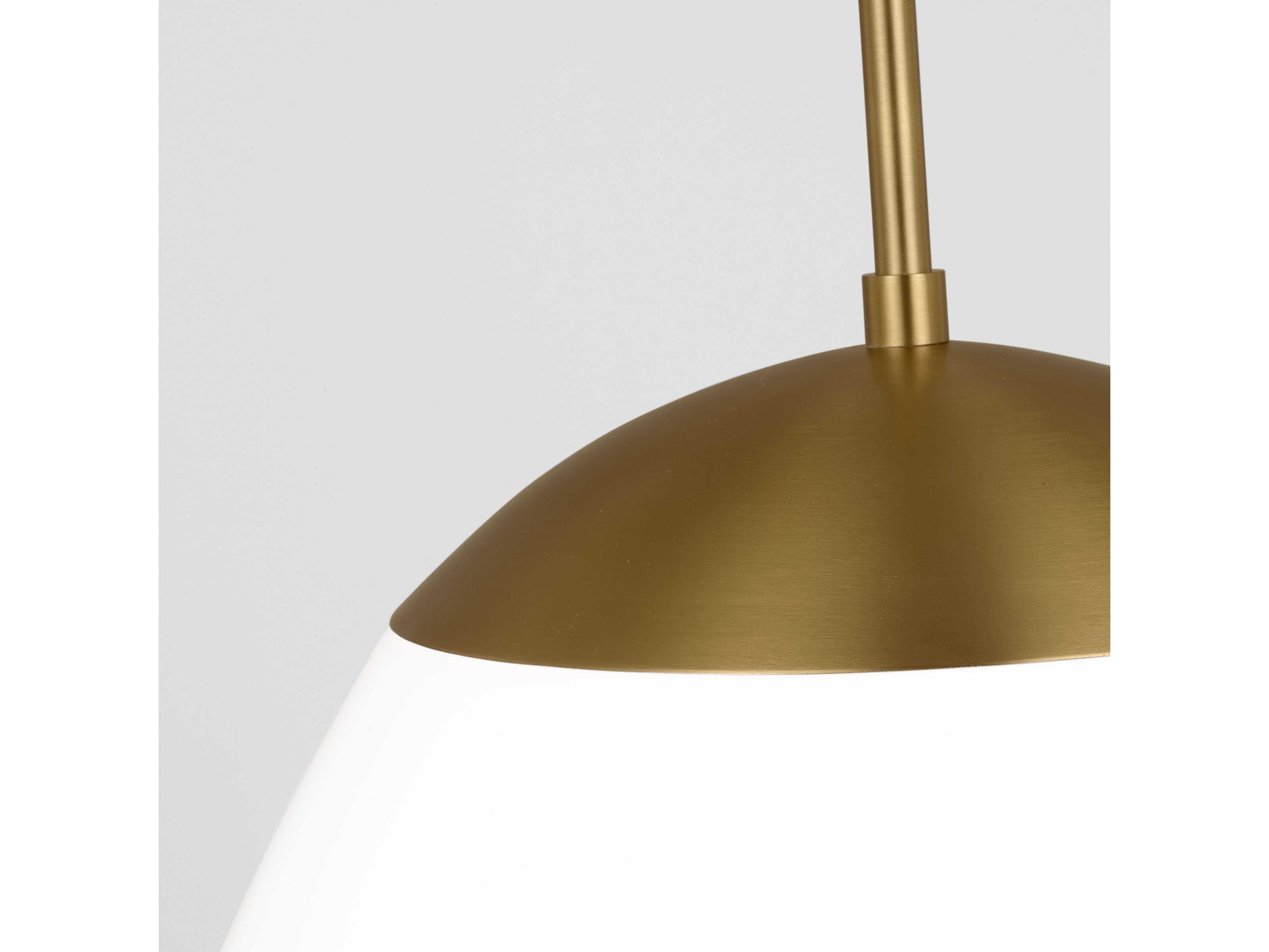 Visual Comfort Studio Milne 1-Light Burnished Brass Mini Pendant