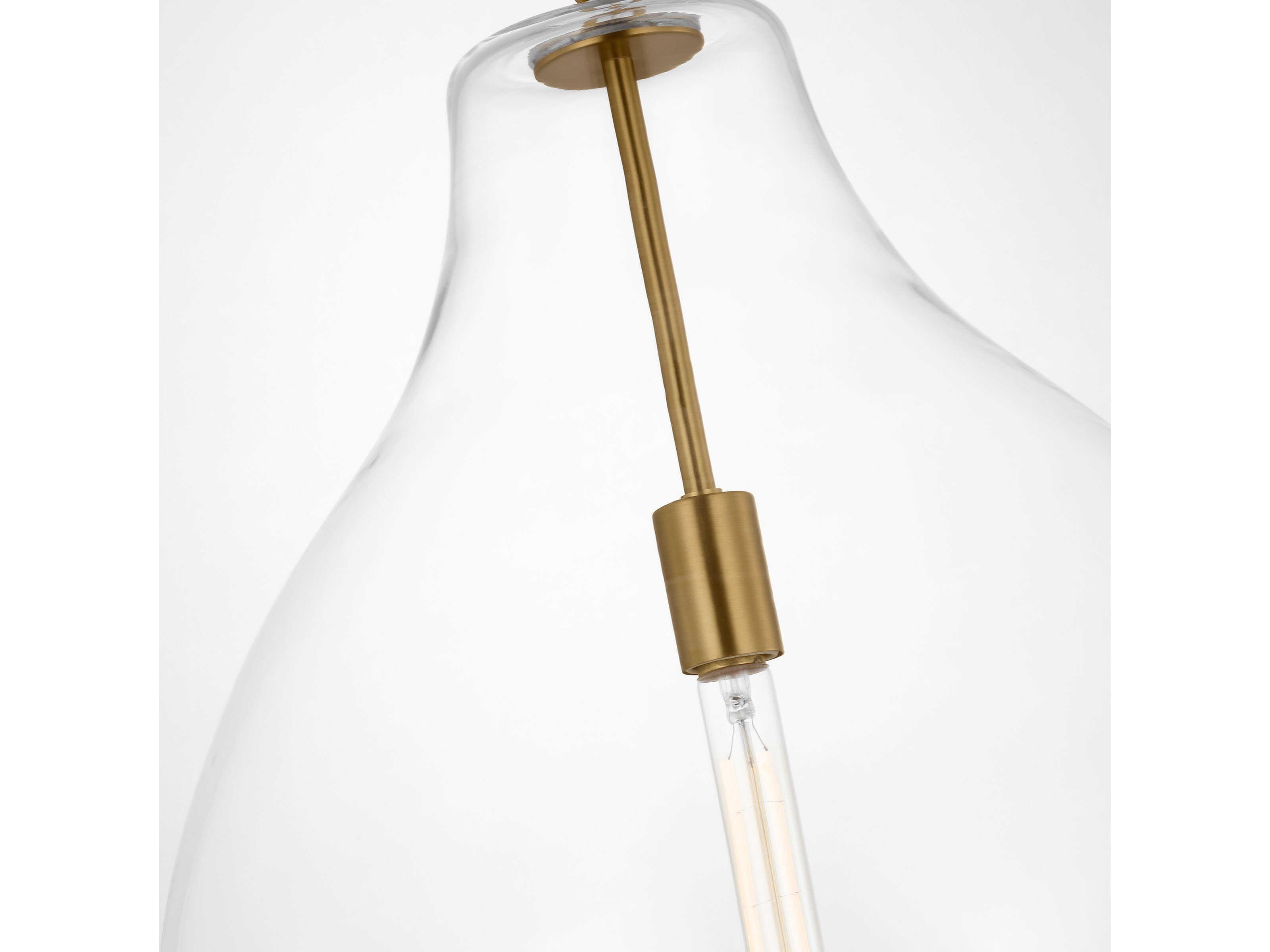 Visual Comfort Studio Magnus 1-Light Burnished Brass Pendant