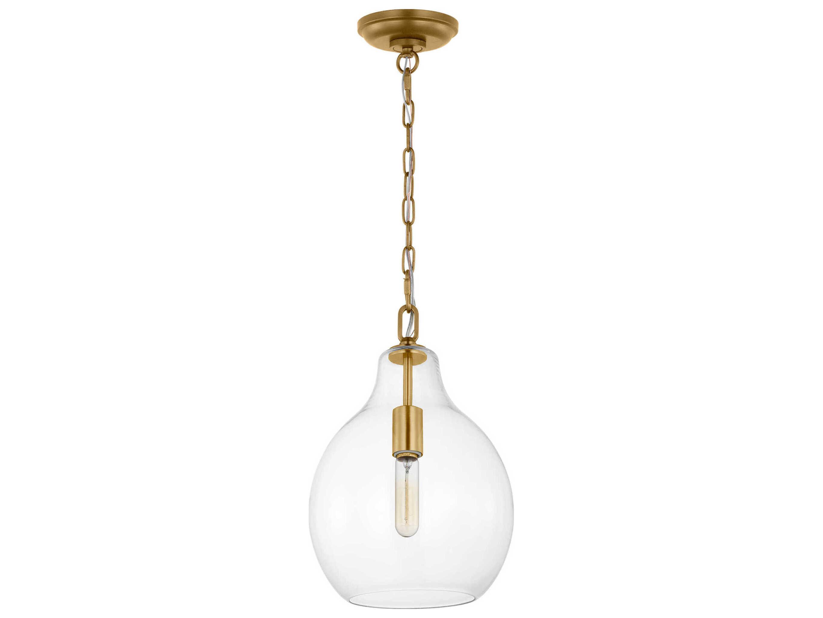 Visual Comfort Studio Magnus 1-Light Burnished Brass Mini Pendant