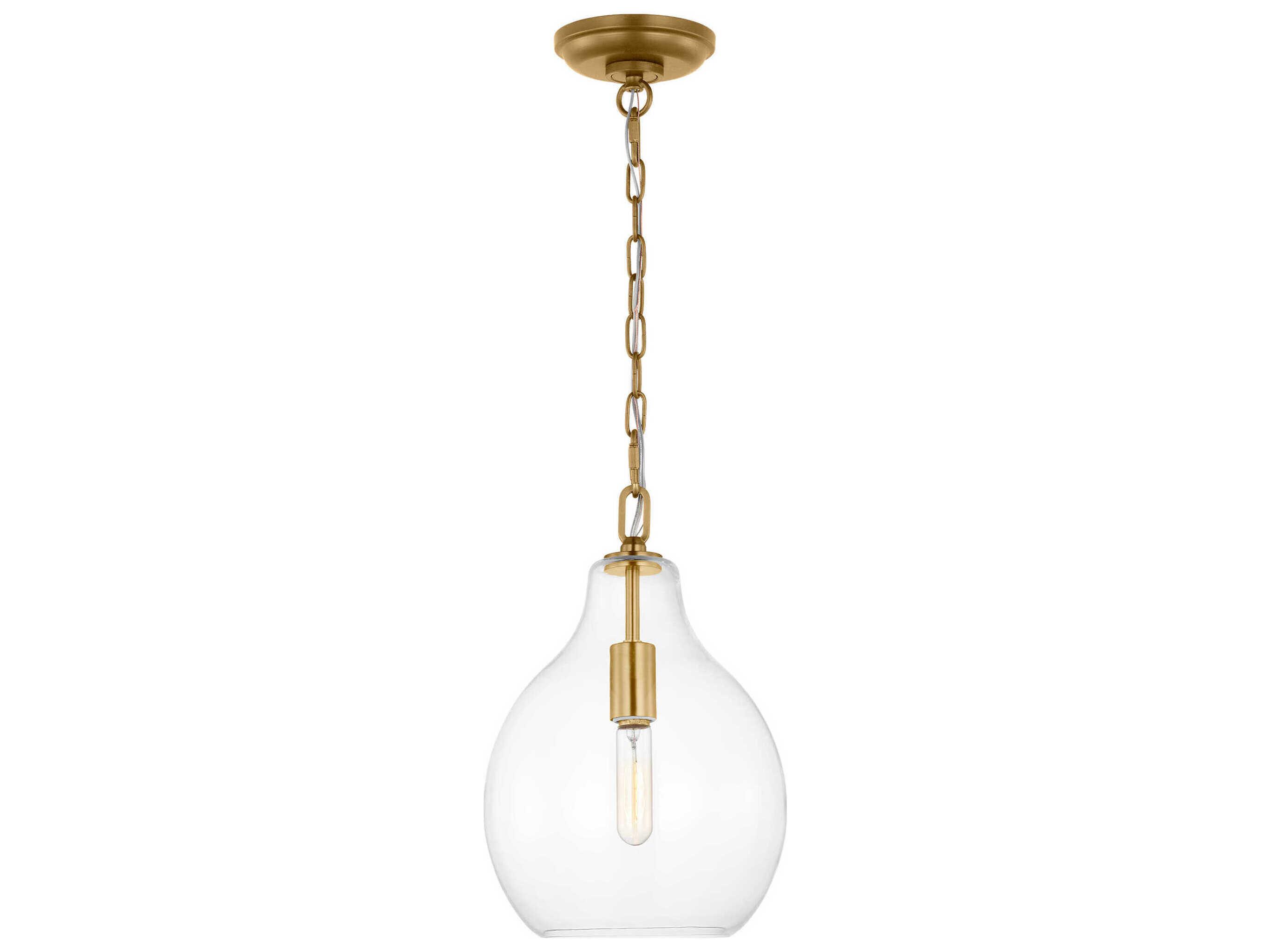 Visual Comfort Studio Magnus 1-Light Burnished Brass Mini Pendant