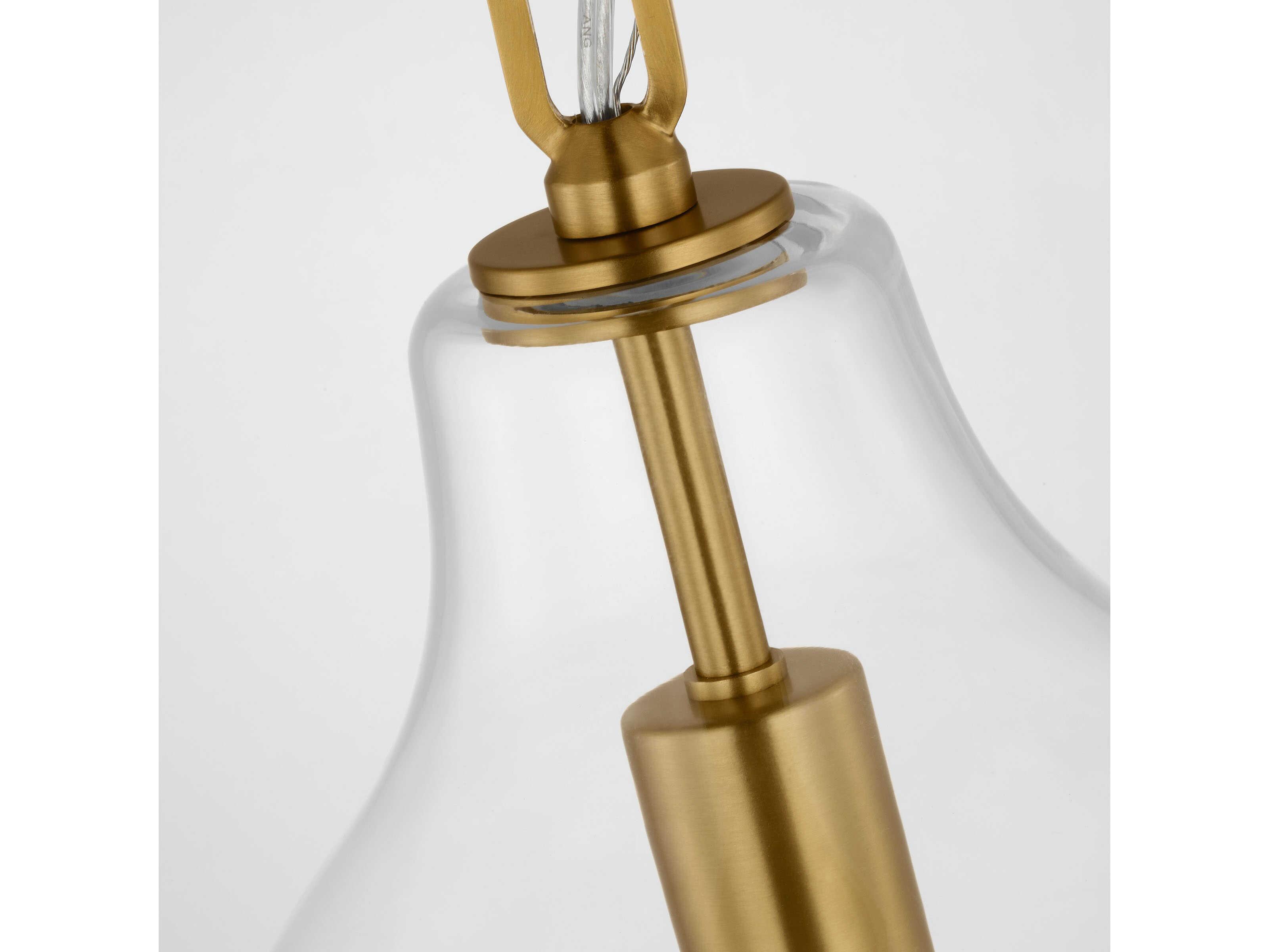 Visual Comfort Studio Magnus 1-Light Burnished Brass Mini Pendant