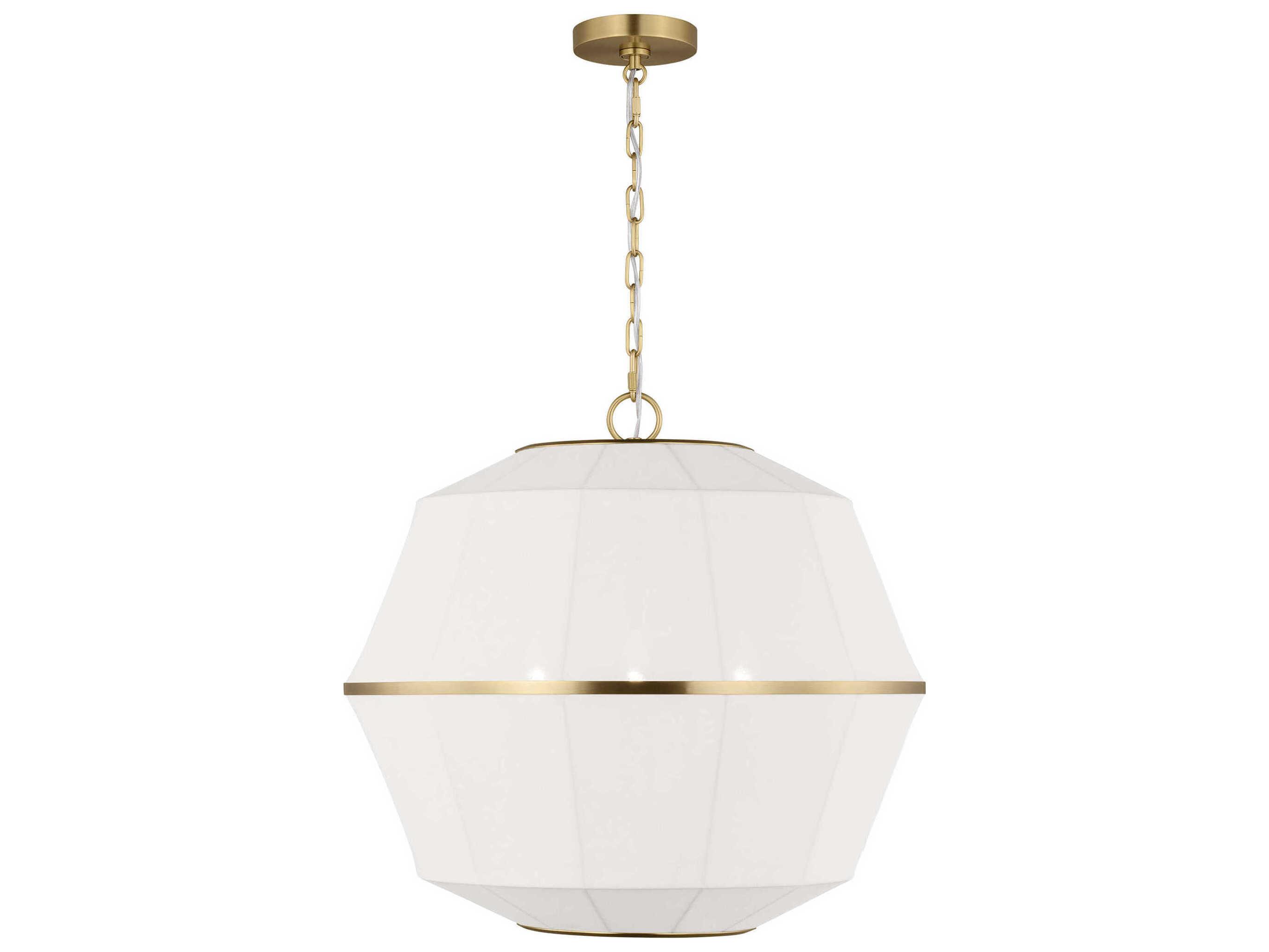 Visual Comfort Studio Hikari 3-Light Burnished Brass Pendant