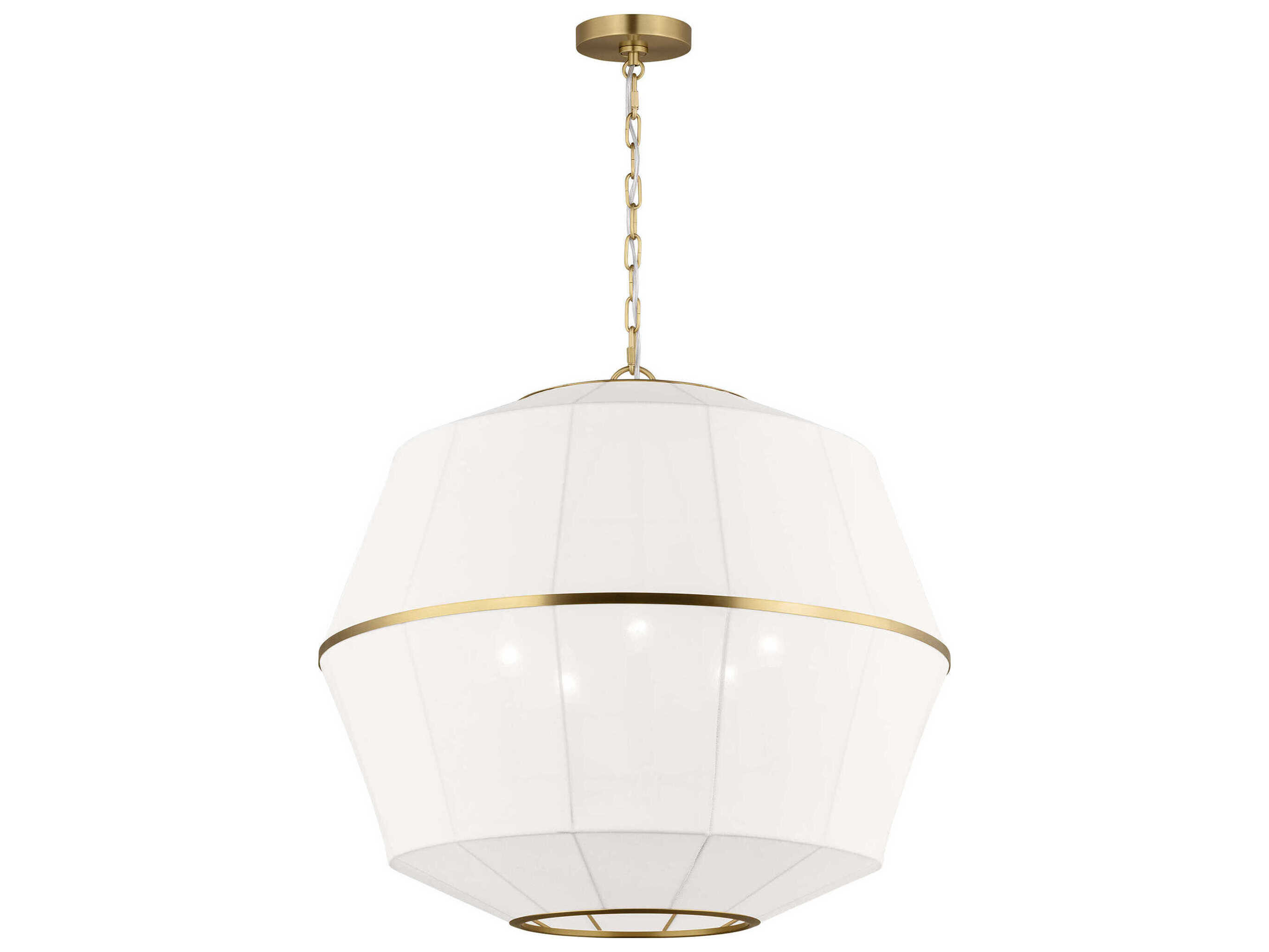 Visual Comfort Studio Hikari 5-Light Burnished Brass Pendant