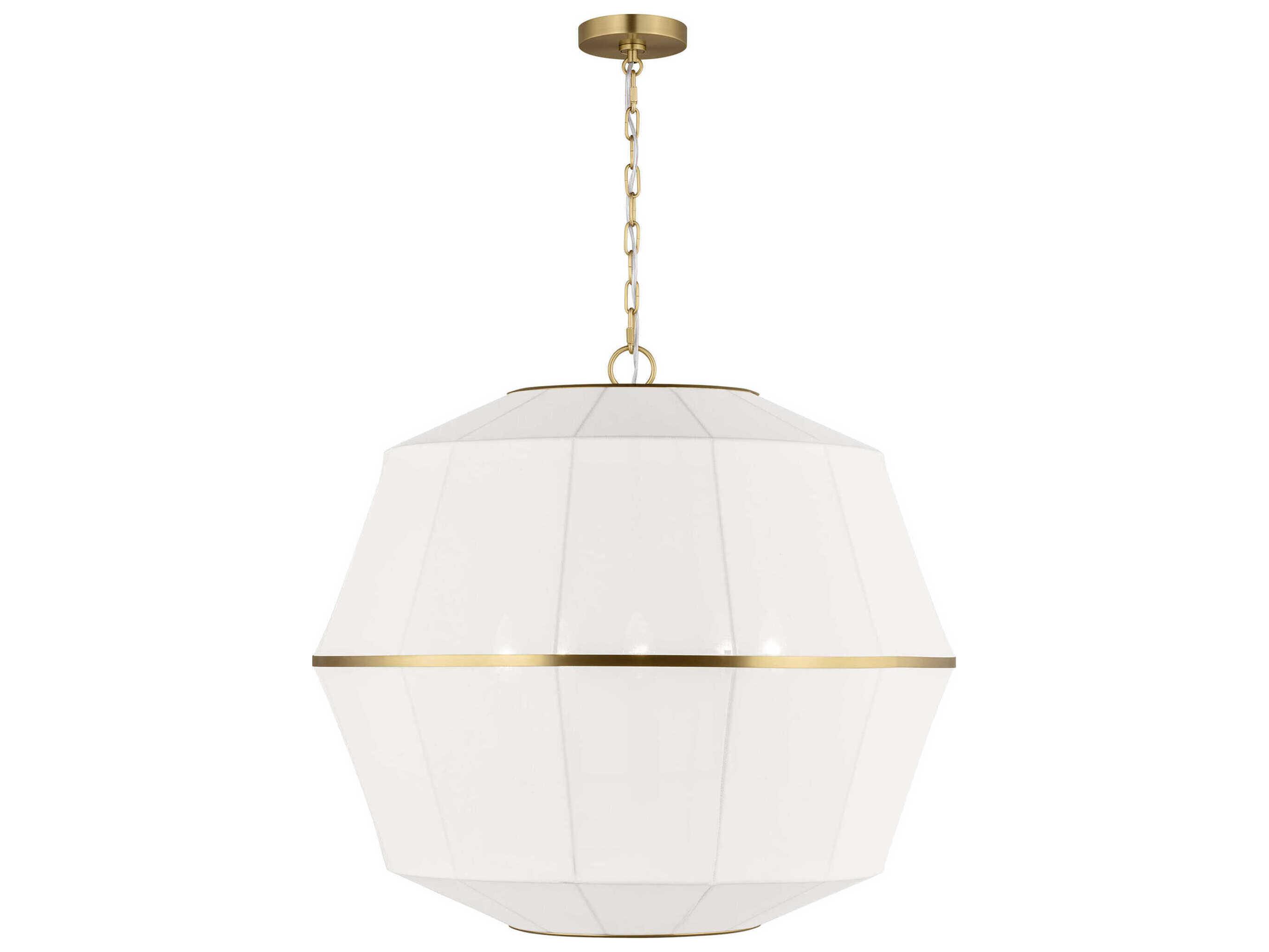 Visual Comfort Studio Hikari 5-Light Burnished Brass Pendant
