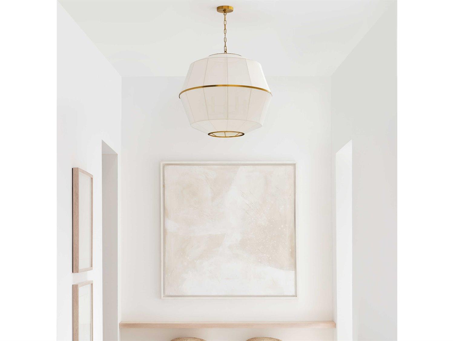 Visual Comfort Studio Hikari 5-Light Burnished Brass Pendant