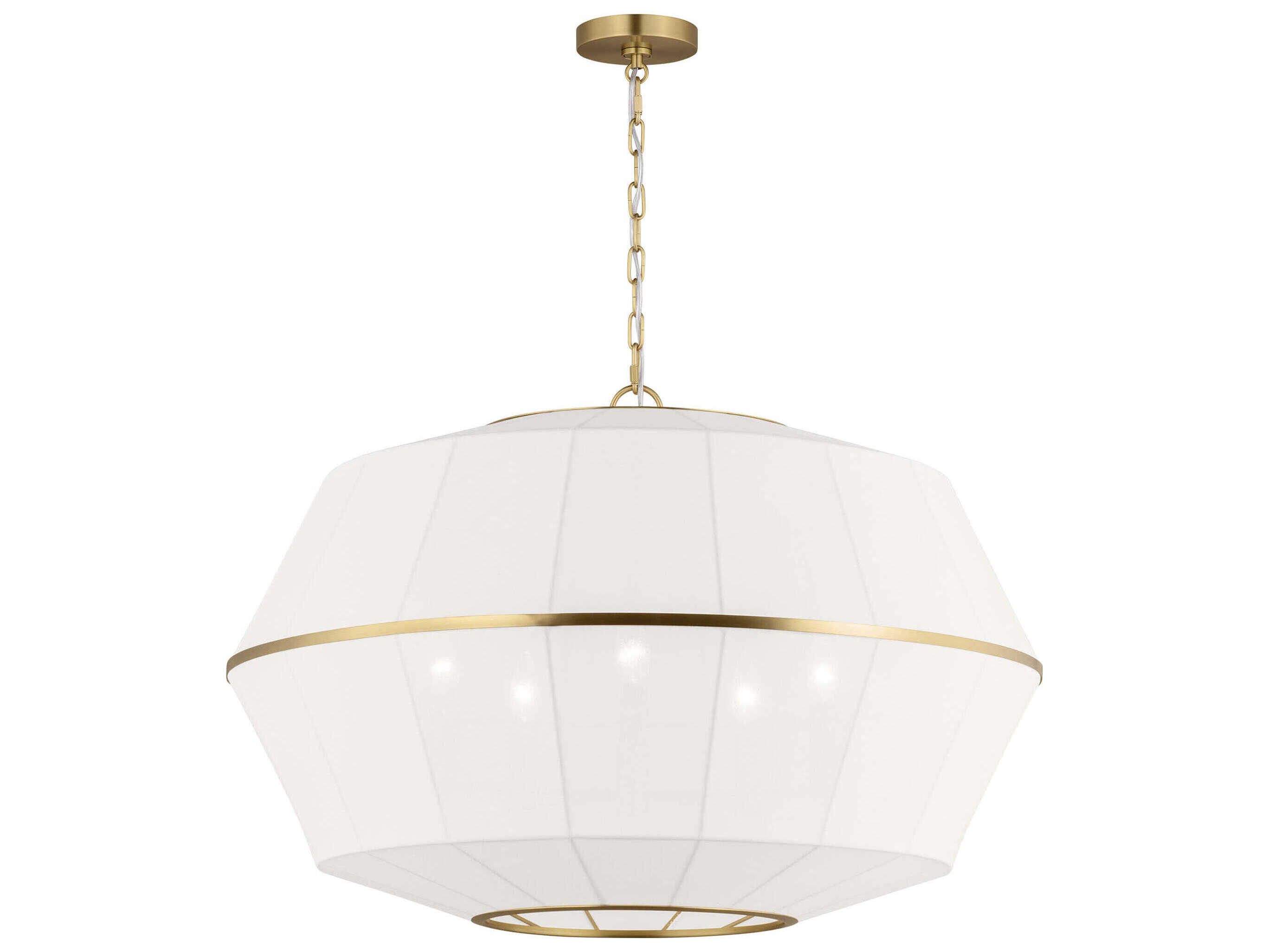 Visual Comfort Studio Hikari 5-Light Burnished Brass Pendant