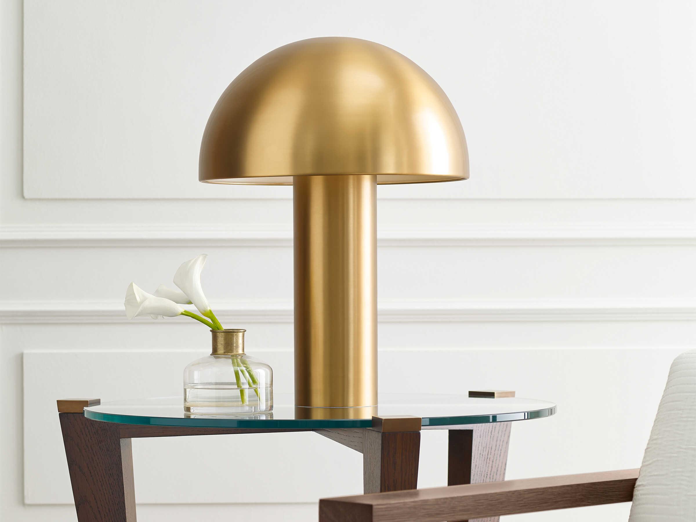 Visual Comfort Studio Cotra Burnished Brass Steel Table Lamp