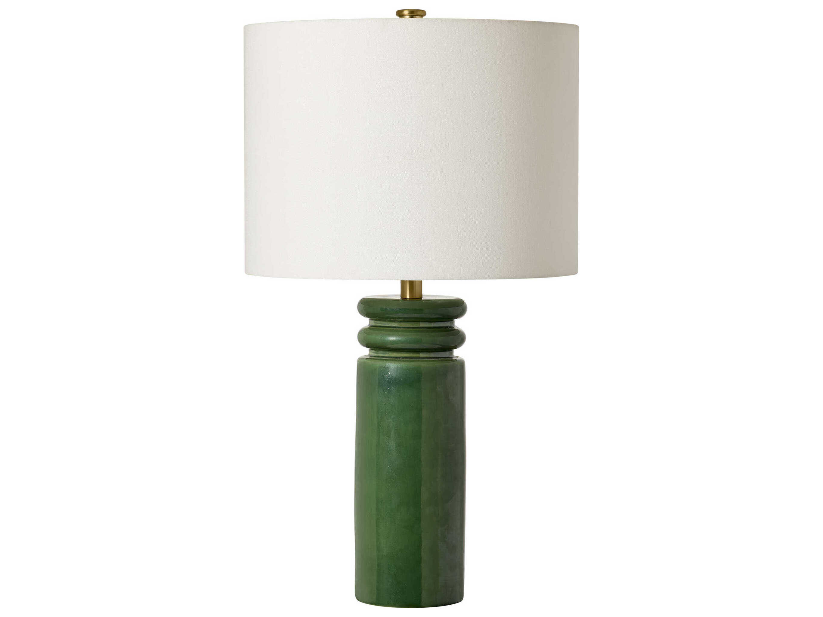 Visual Comfort Studio Feikudo Glossy Light Green White Linen Fabric Buffet Lamp