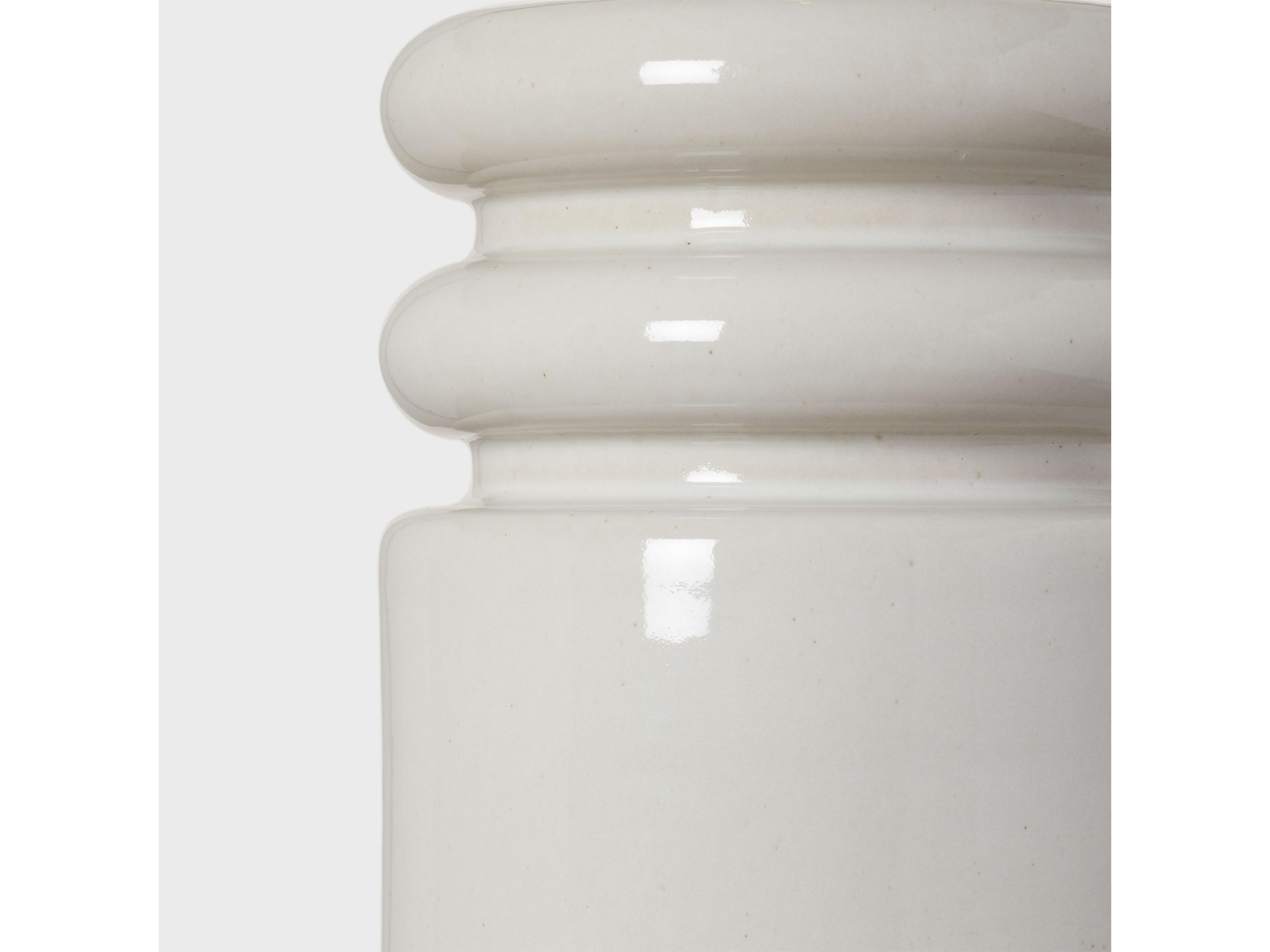 Visual Comfort Studio Feikudo Glossy White Linen Fabric Buffet Lamp