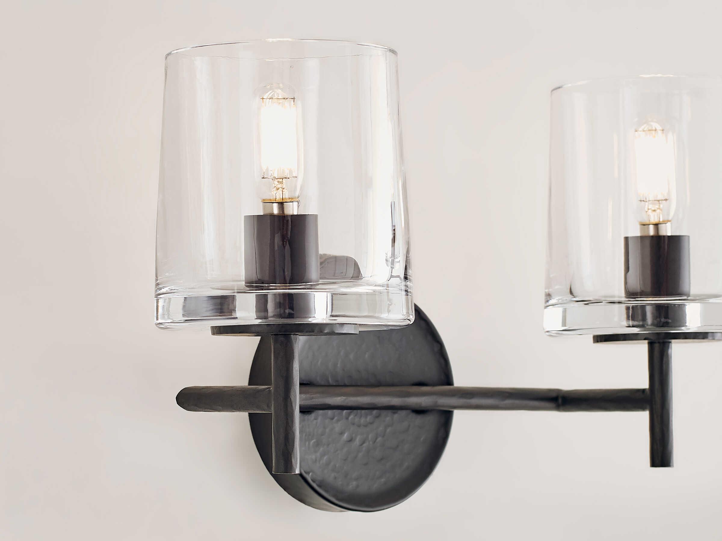 Visual Comfort Studio Marietta 2-Light Aged Iron Black Vanity Light