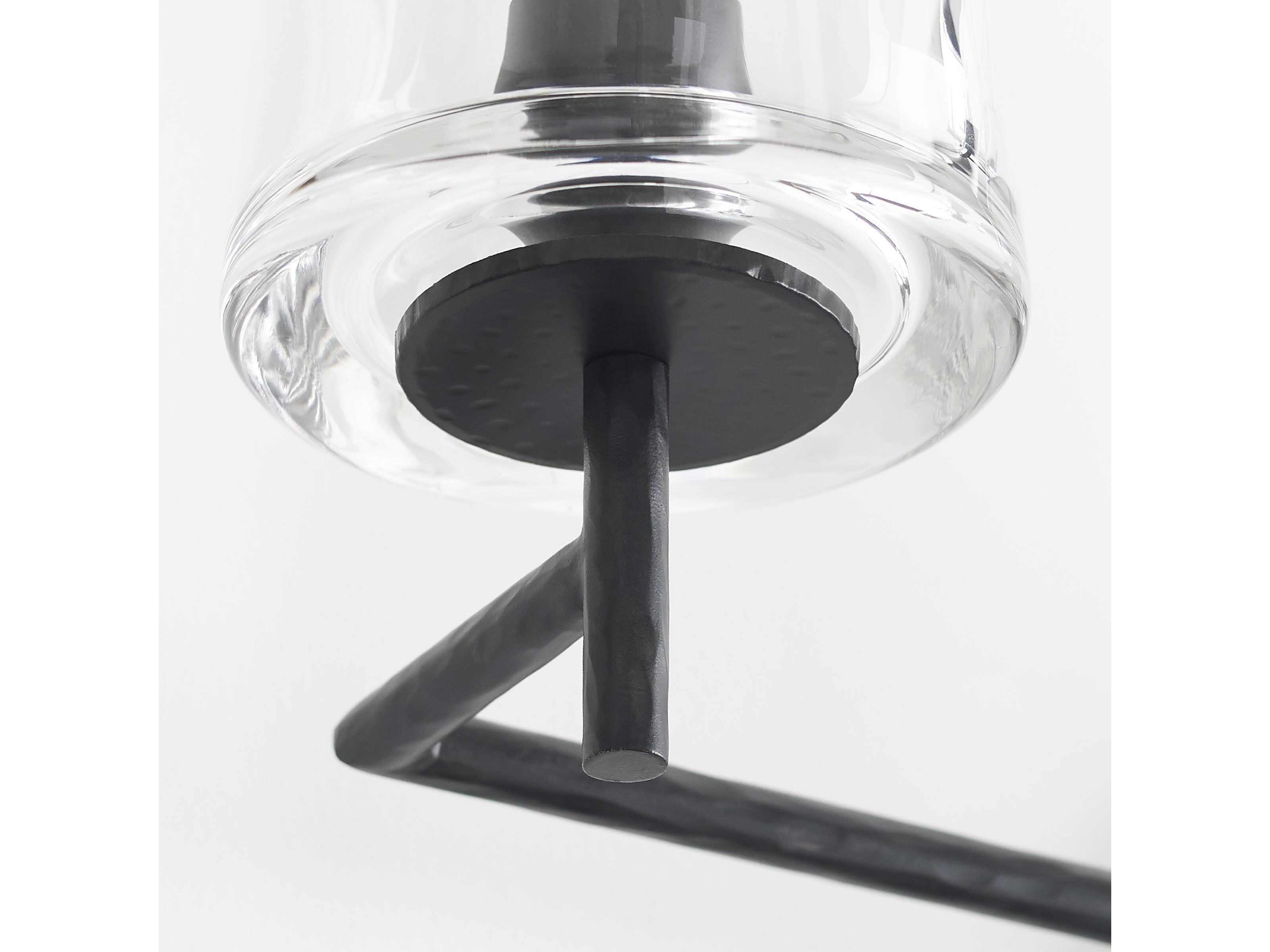 Visual Comfort Studio Marietta 3-Light Aged Iron Black Vanity Light