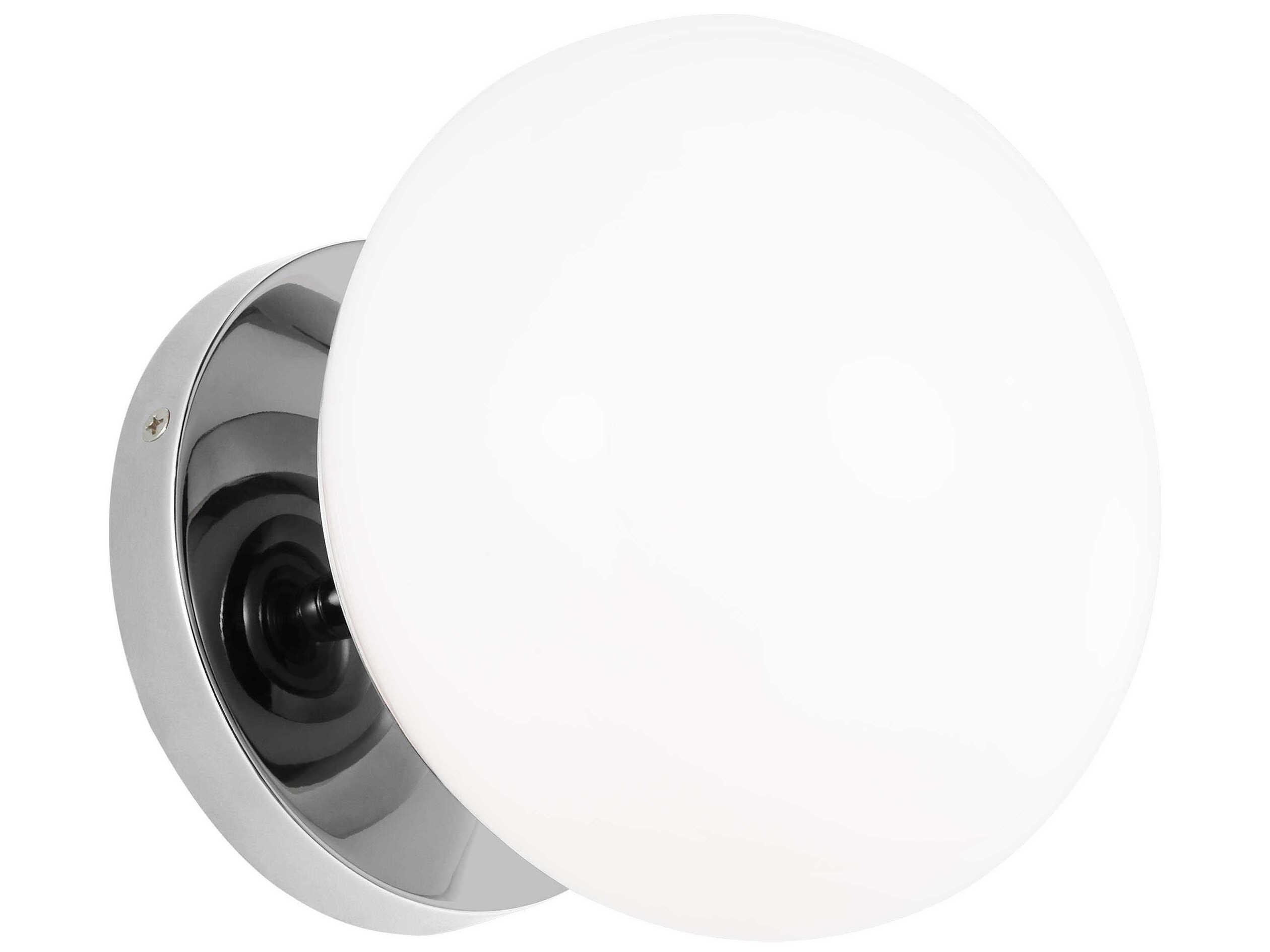 Visual Comfort Studio Lune 1-Light Chrome Wall Sconce