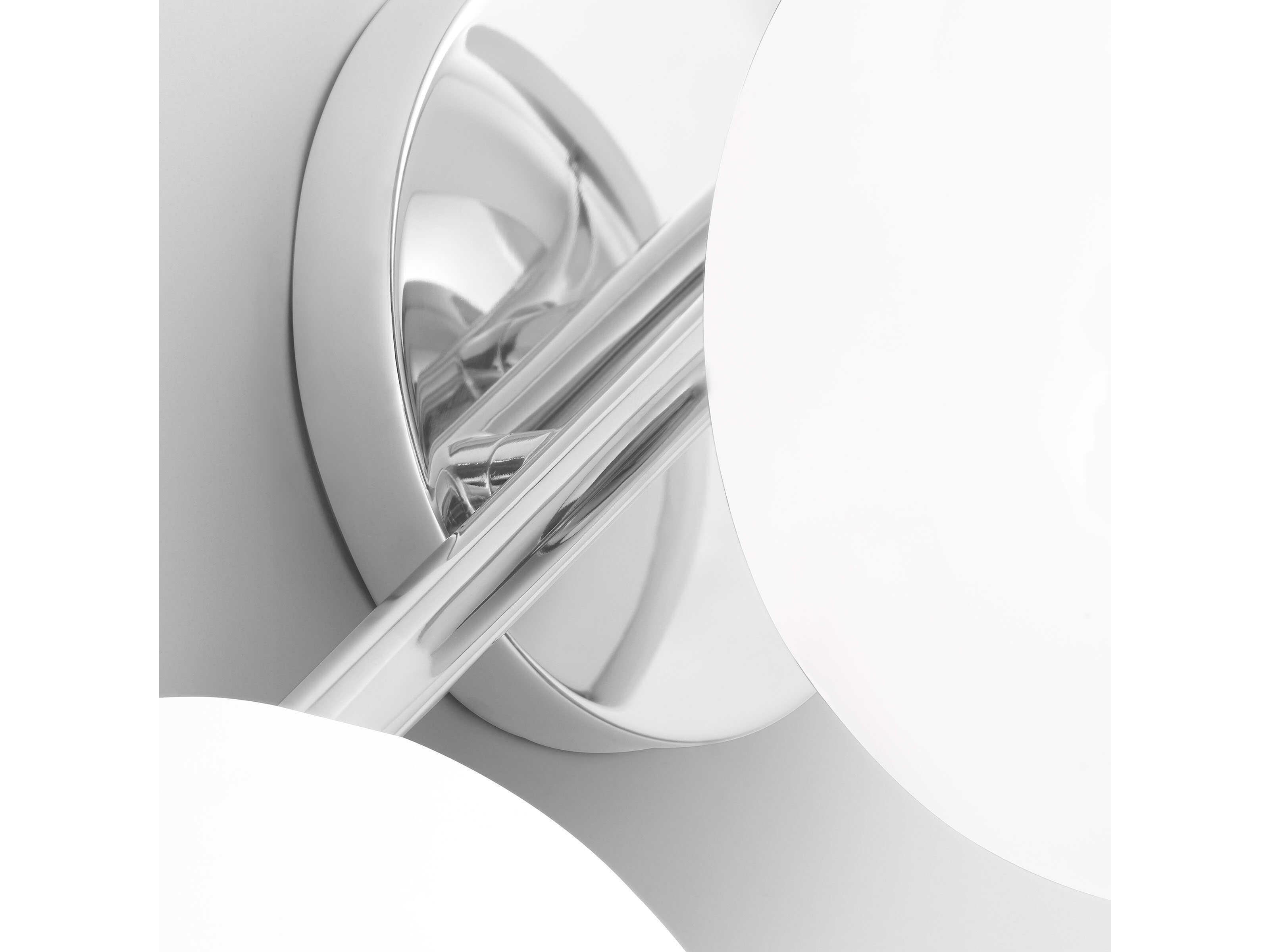 Visual Comfort Studio Lune 3-Light Chrome Vanity Light