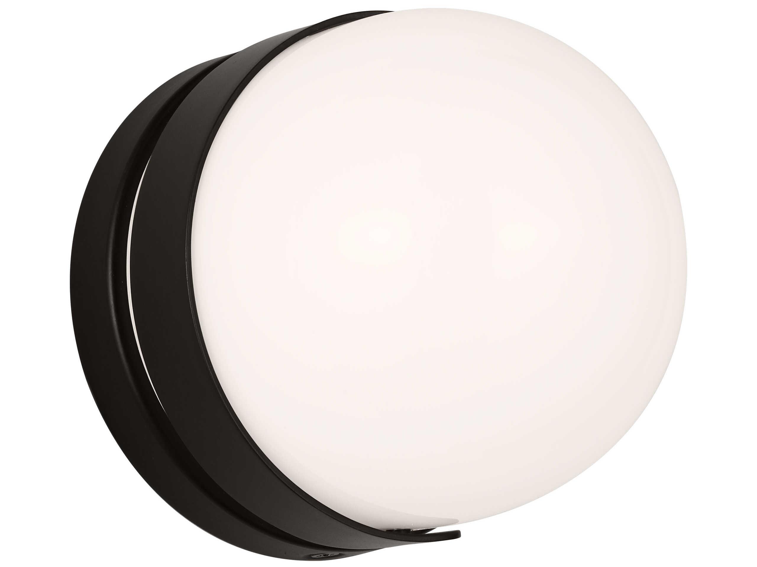 Visual Comfort Studio Syrie 1-Light Aged Iron Black Wall Sconce