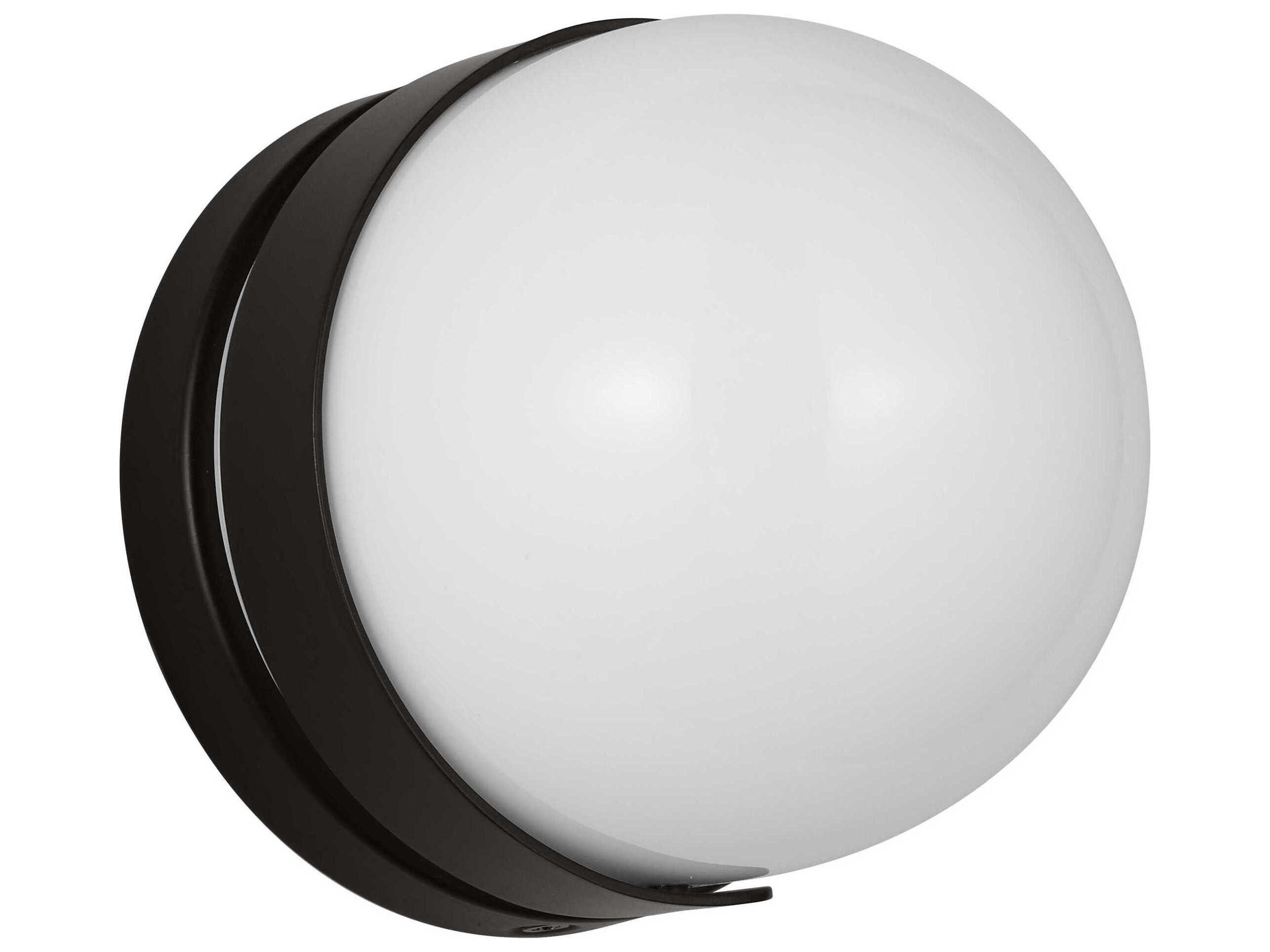 Visual Comfort Studio Syrie 1-Light Aged Iron Black Wall Sconce