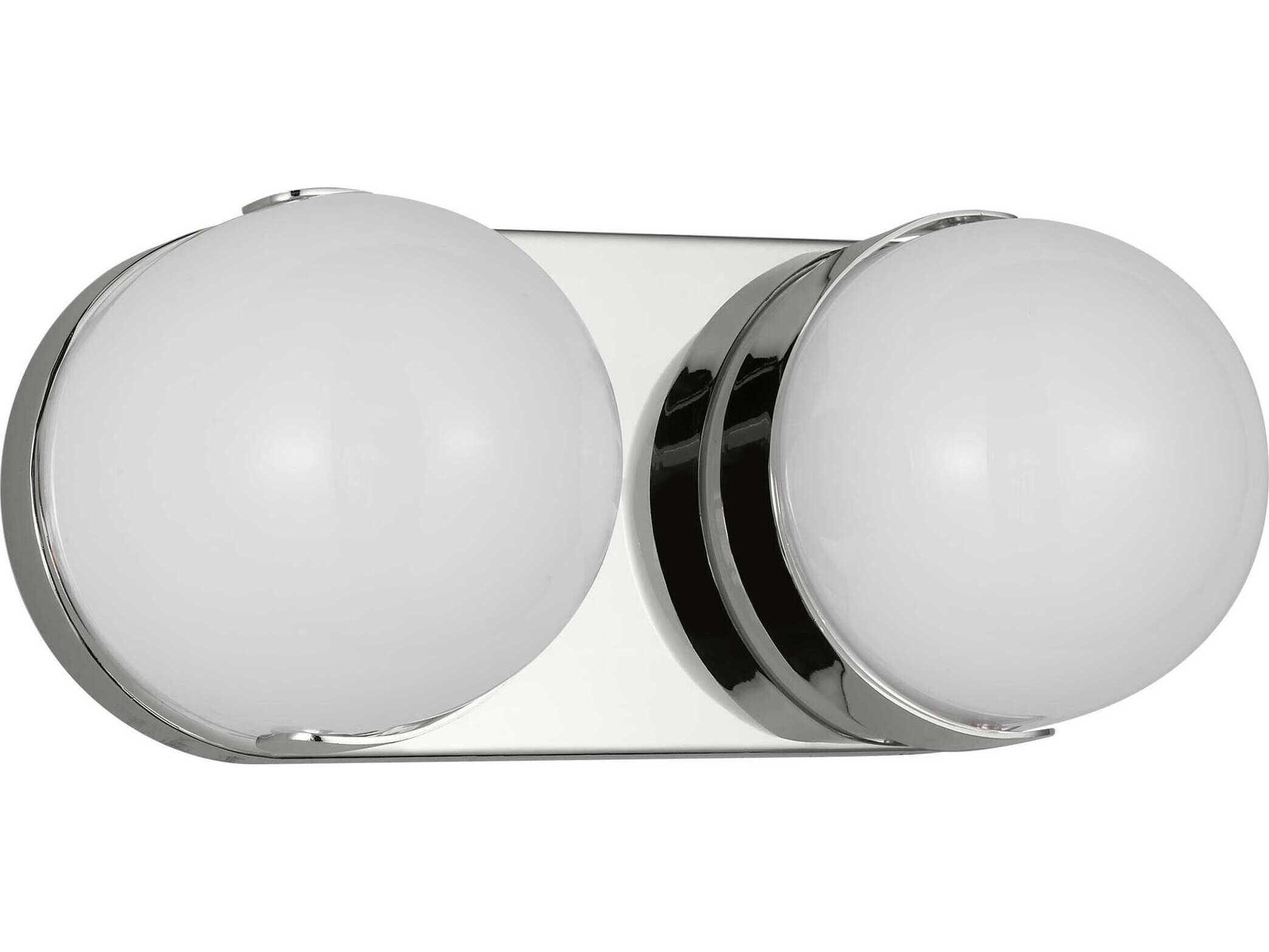 Visual Comfort Studio Syrie 2-Light Polished Nickel Vanity Light