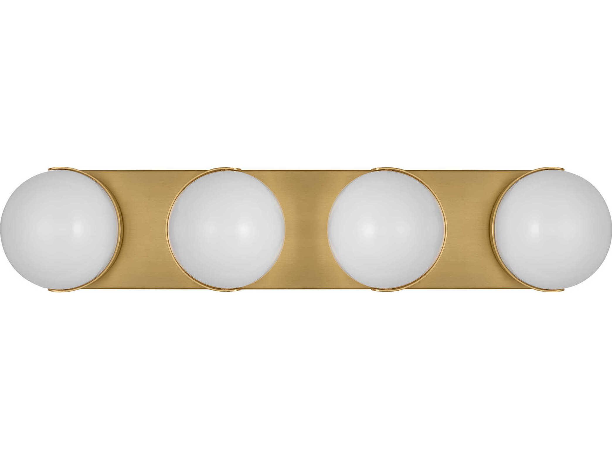 Visual Comfort Studio Syrie 4-Light Burnished Brass Vanity Light