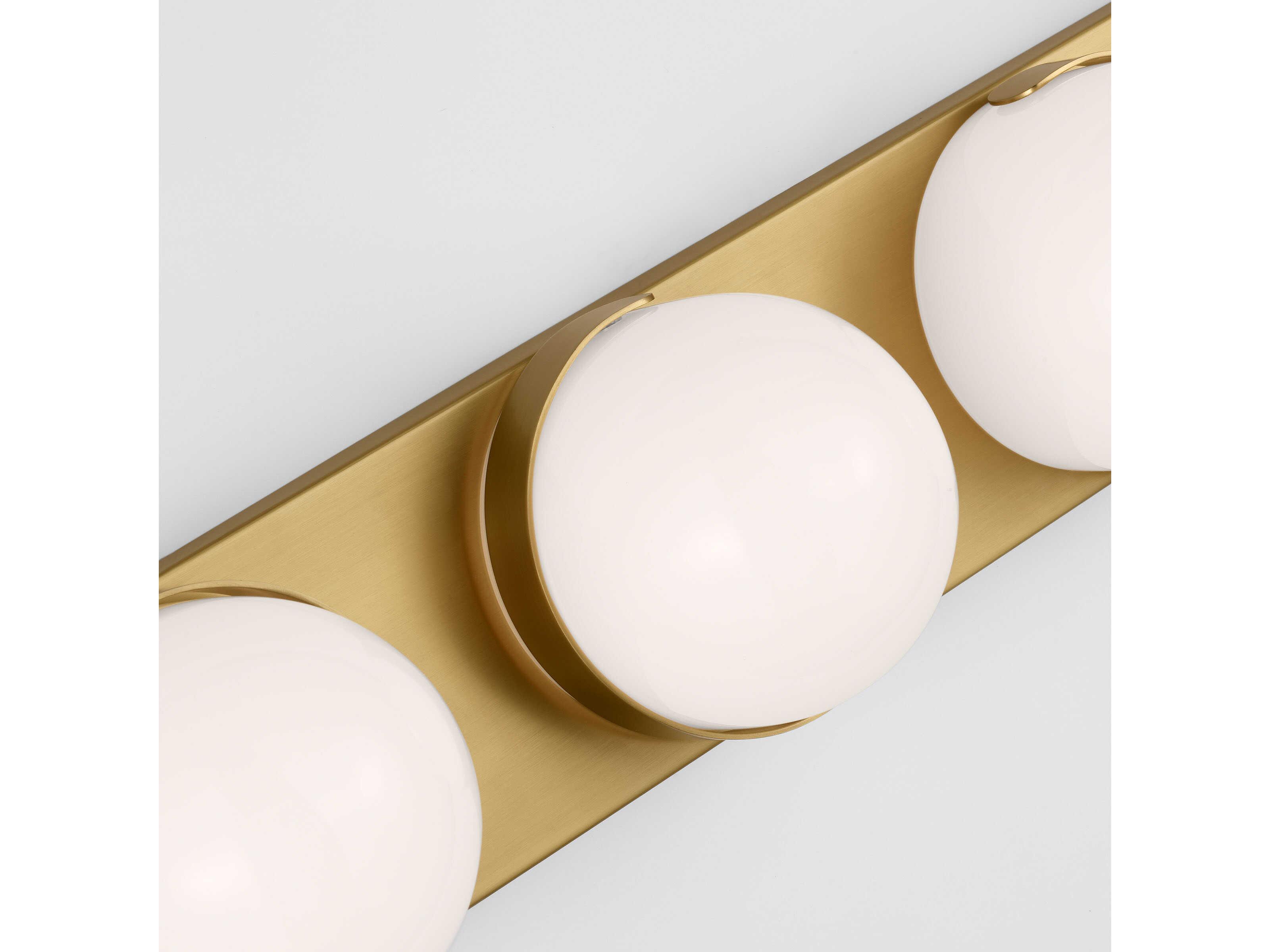 Visual Comfort Studio Syrie 4-Light Burnished Brass Vanity Light