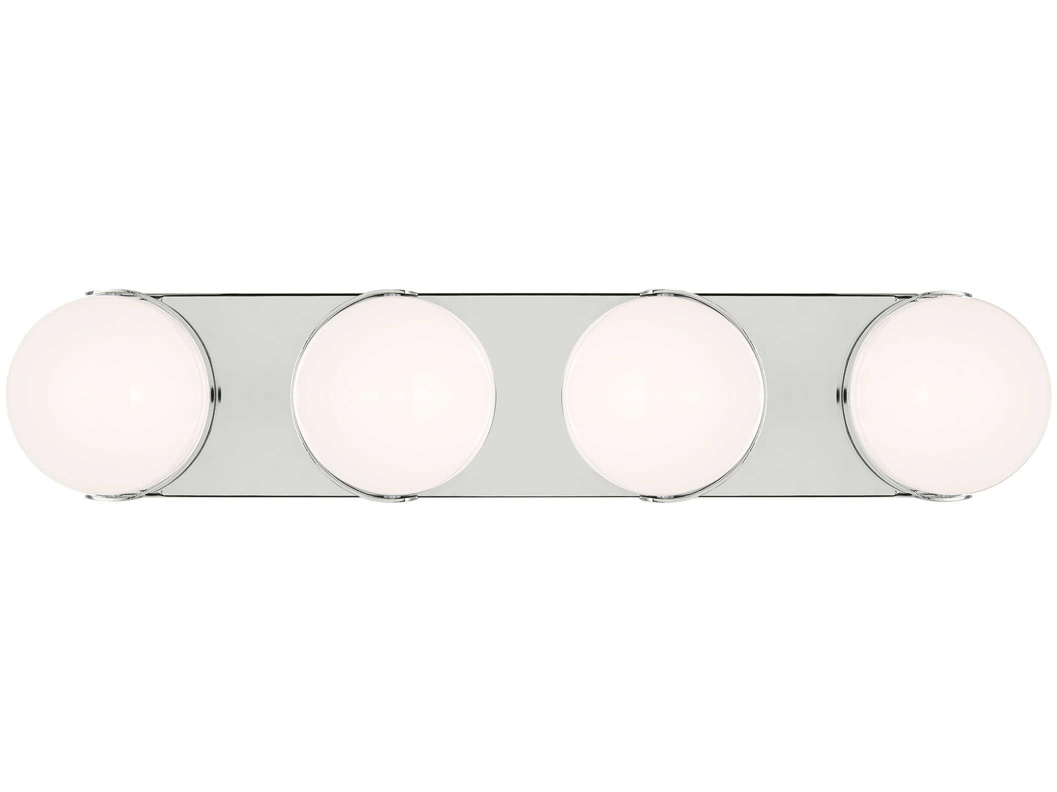 Visual Comfort Studio Syrie 4-Light Polished Nickel Vanity Light
