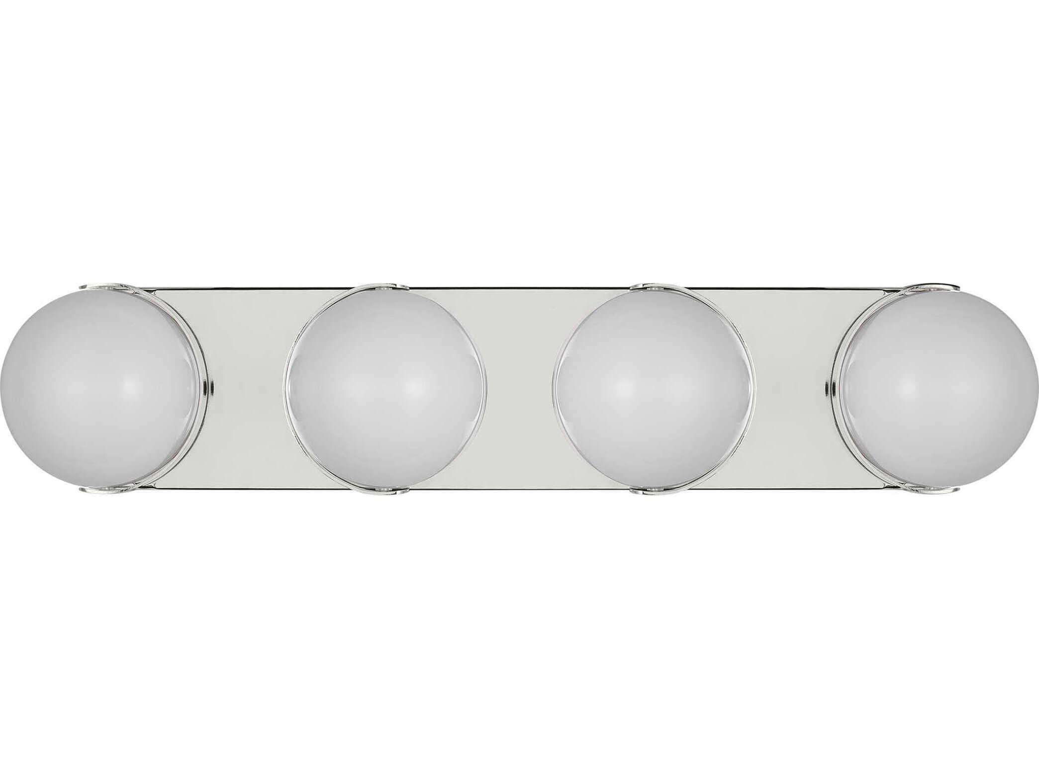 Visual Comfort Studio Syrie 4-Light Polished Nickel Vanity Light