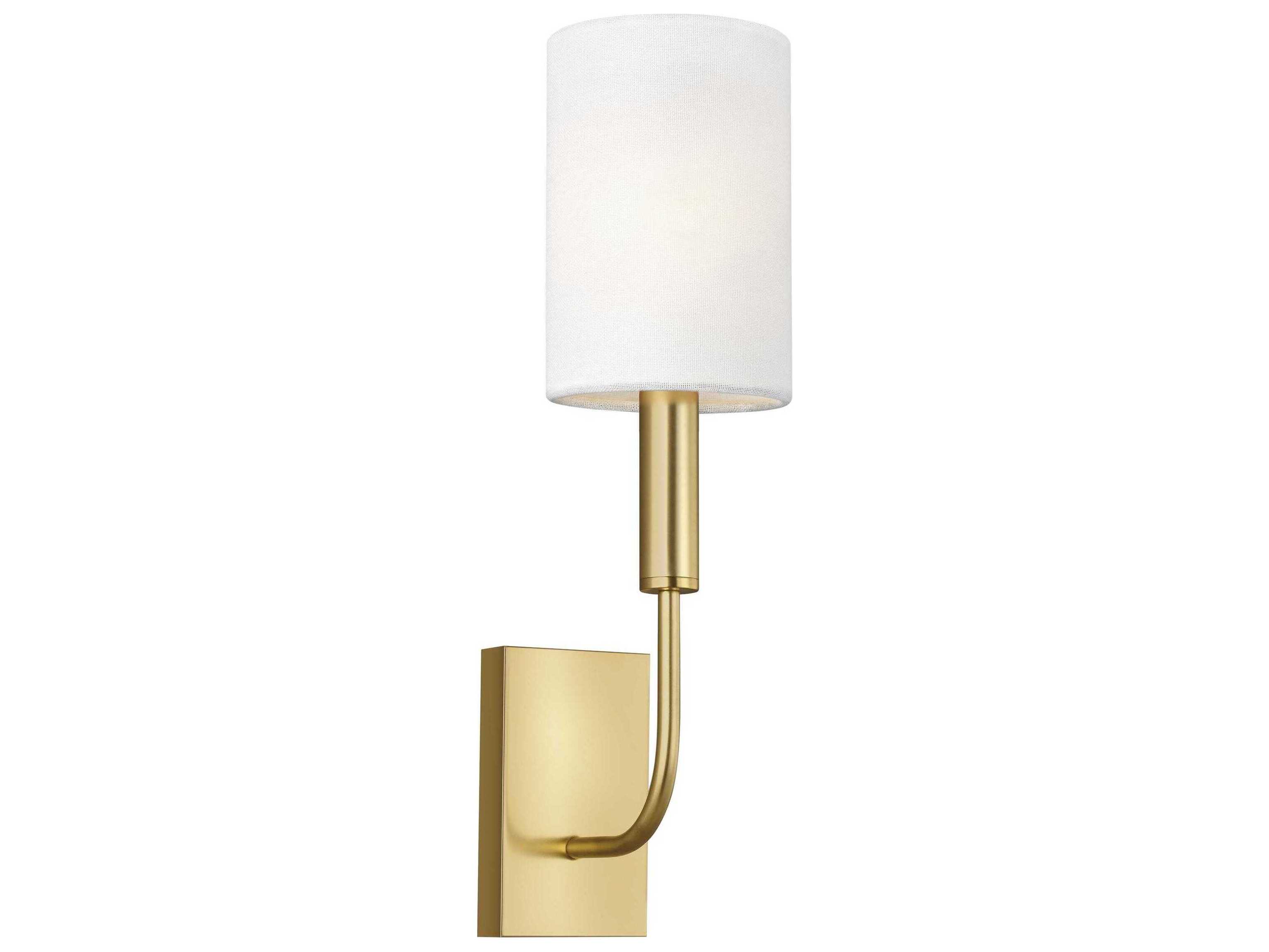 Visual Comfort Studio Brianna 1-Light Burnished Brass Wall Sconce