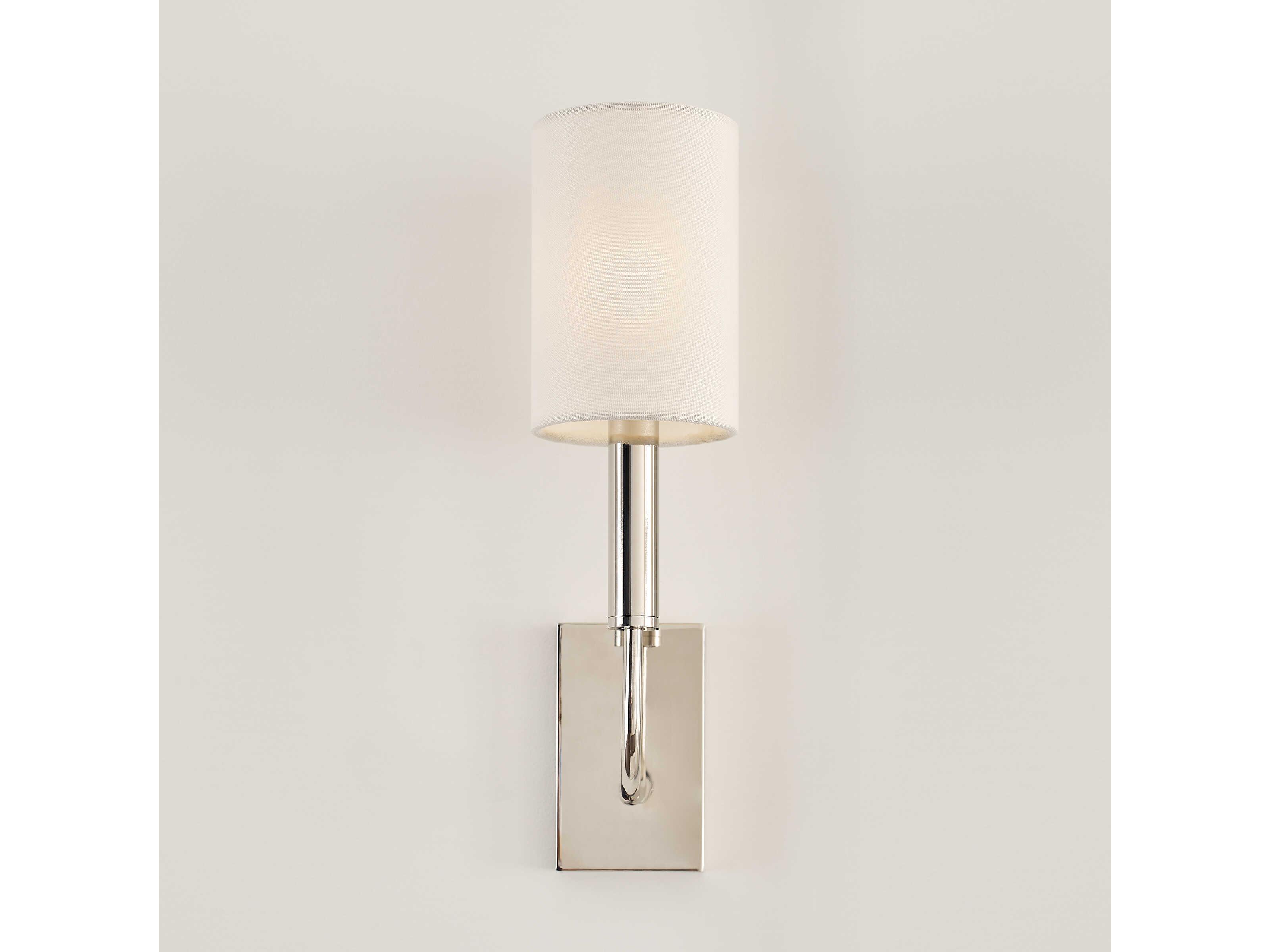 Visual Comfort Studio Brianna 1-Light Polished Nickel Wall Sconce