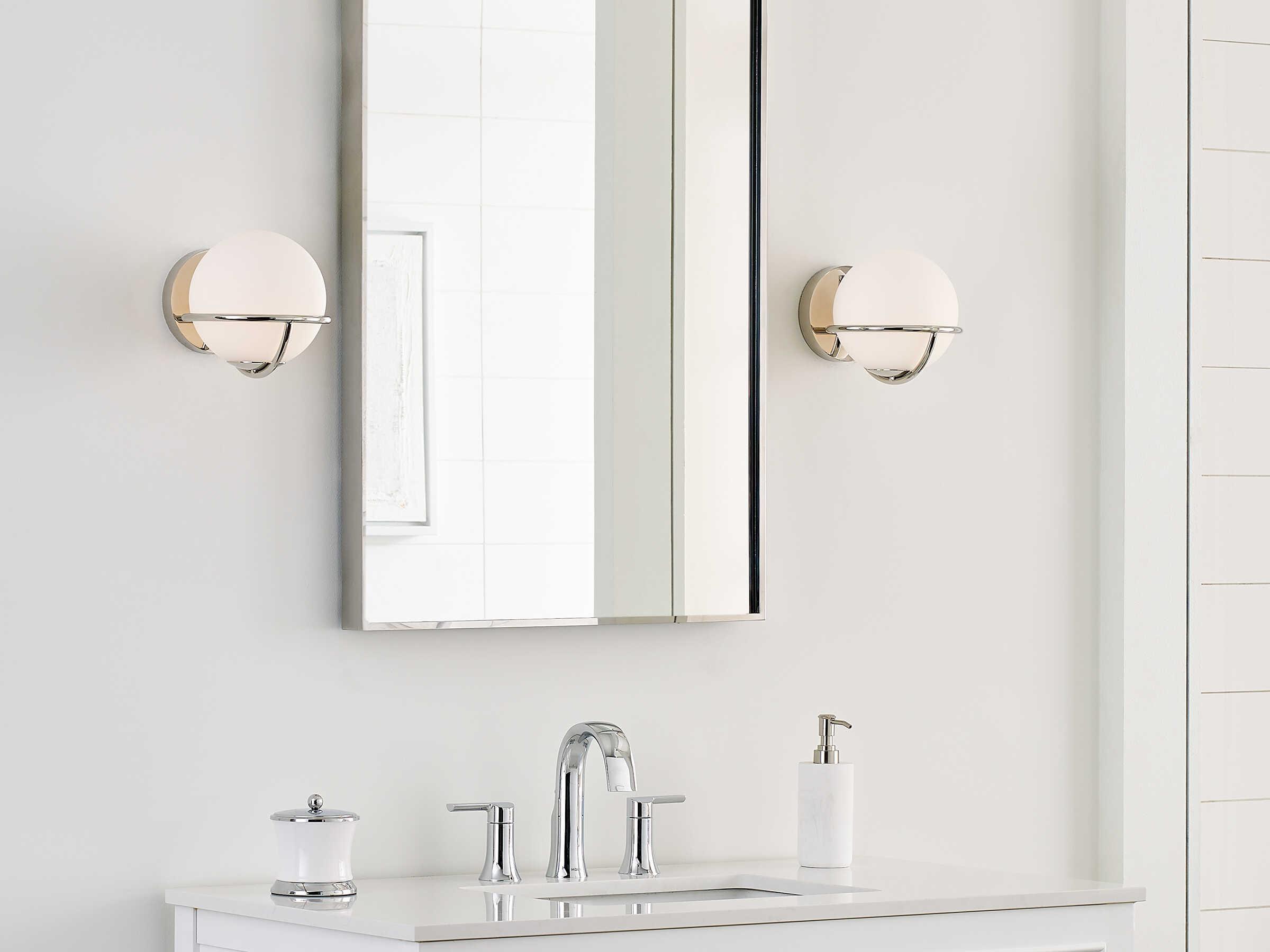 Visual Comfort Studio Apollo 1-Light Polished Nickel Wall Sconce