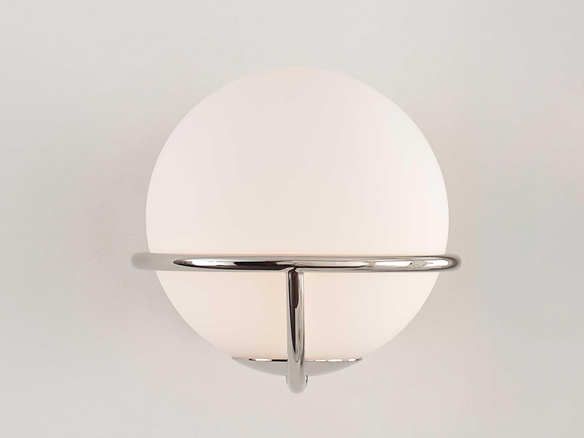 Visual Comfort Studio Apollo 1-Light Polished Nickel Wall Sconce
