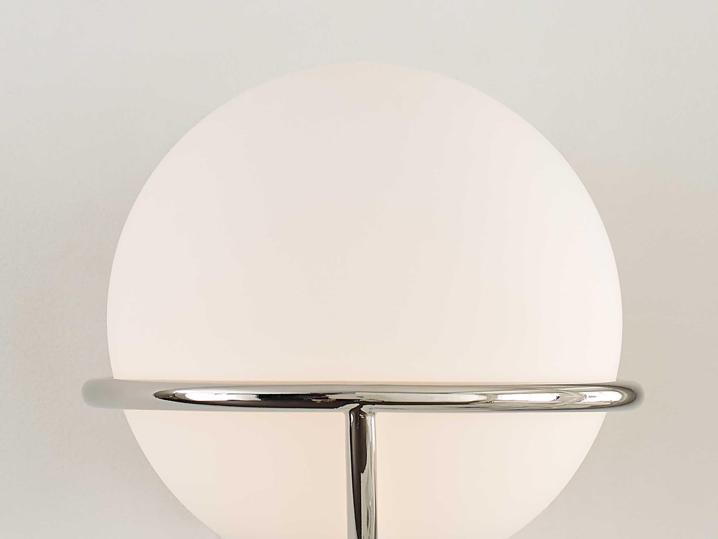 Visual Comfort Studio Apollo 1-Light Polished Nickel Wall Sconce