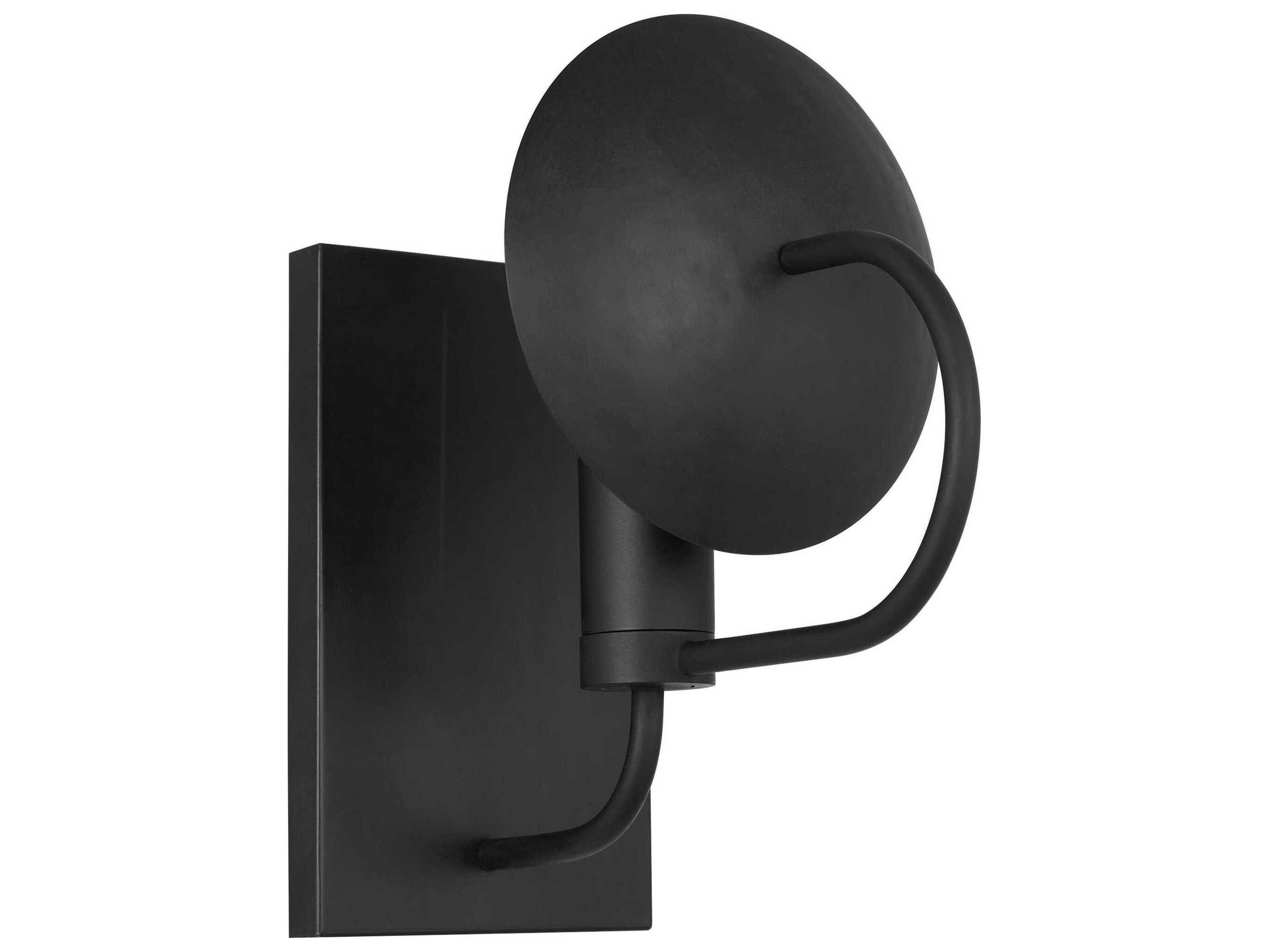 Visual Comfort Studio Whare 1-Light Aged Iron Black Wall Sconce